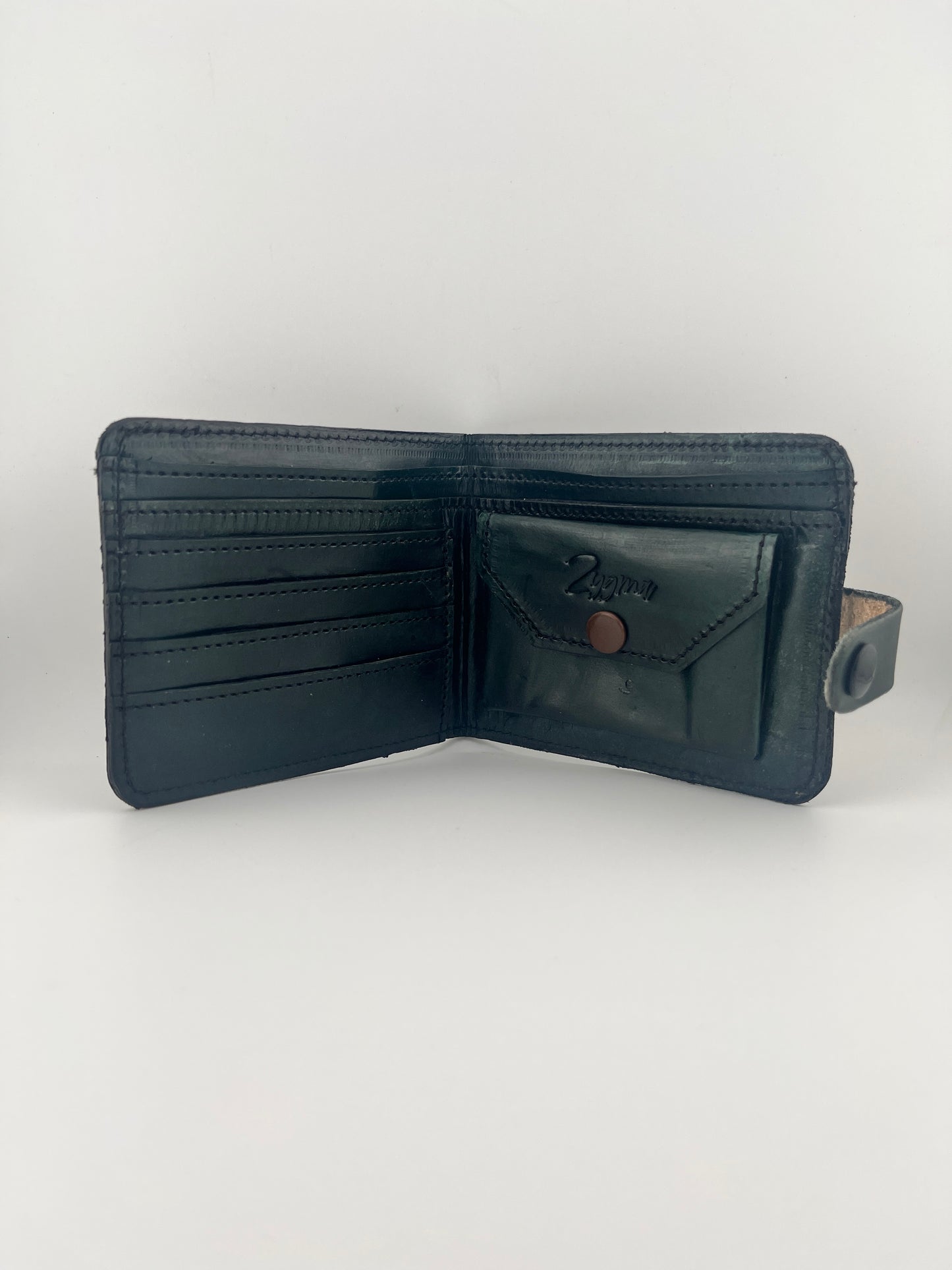 Zygma Handmade Genuine Leather Men’s Wallet – Brown | Slim Leather Wallet with Coin Pocket, Card Slots & Cash Holder