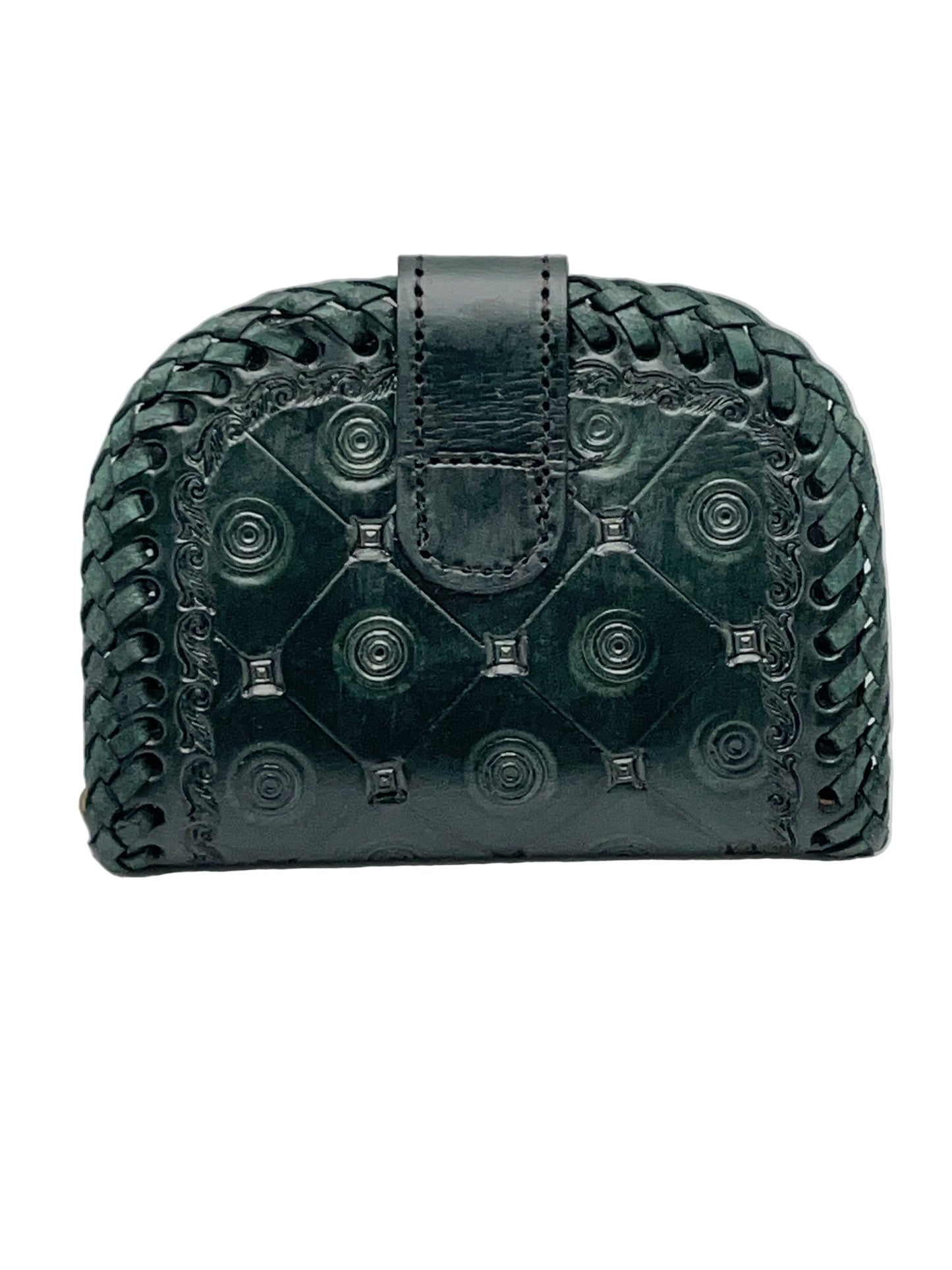 Zygma Handmade Genuine Leather Green Women’s Wallet – Compact, Durable, Stylish Green Wallet with Card Slots, Coin Pocket & Snap Closure