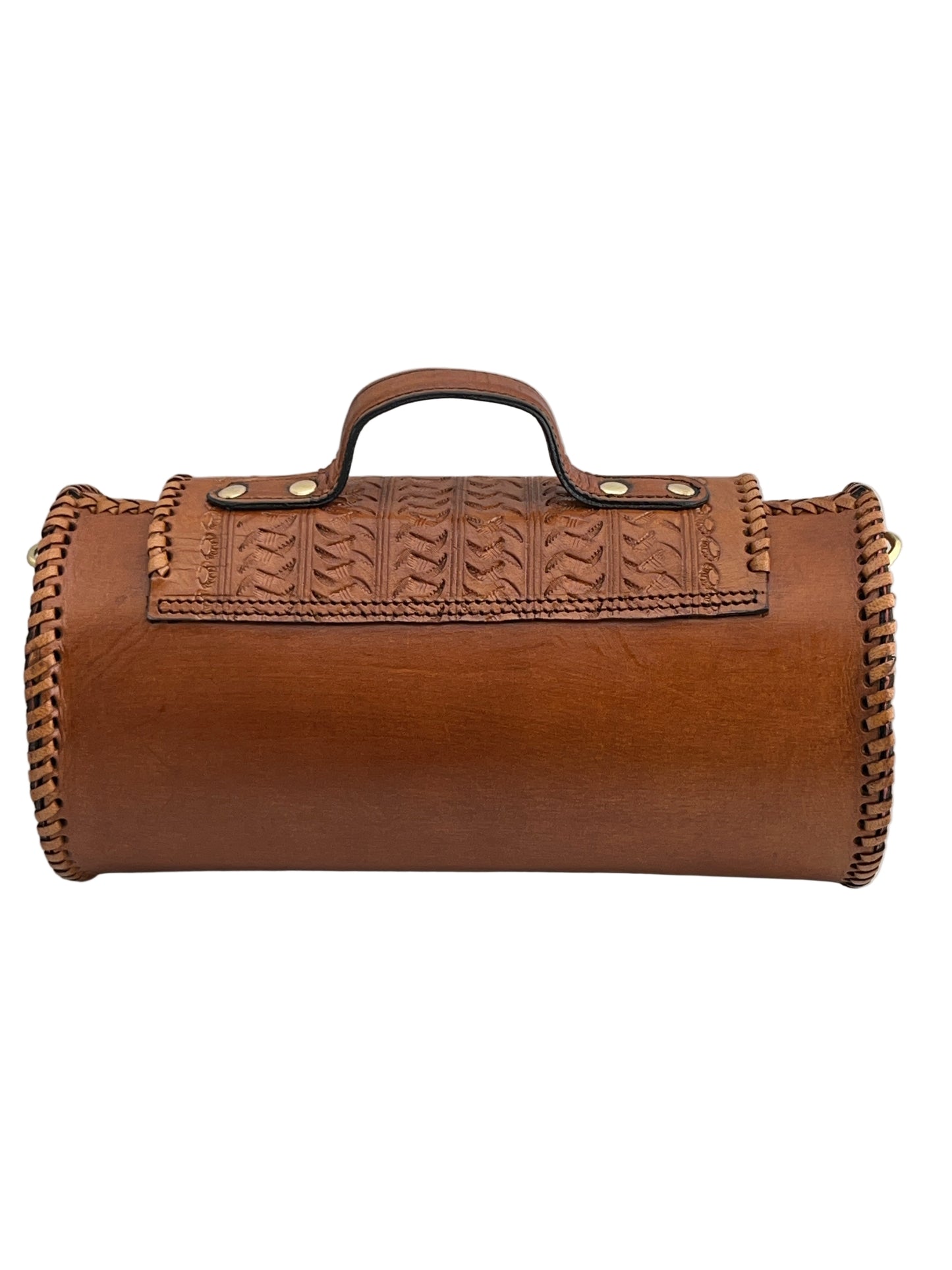 Zygma Handmade Genuine Leather Barrel Bag for Women | Stylish Sling & Handbag | Premium Gift for Her | Tan