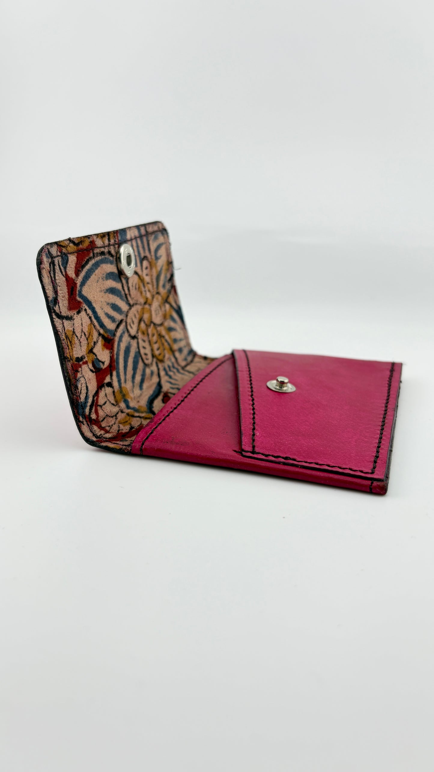 Zygma Pink Card Wallet — Genuine Leather