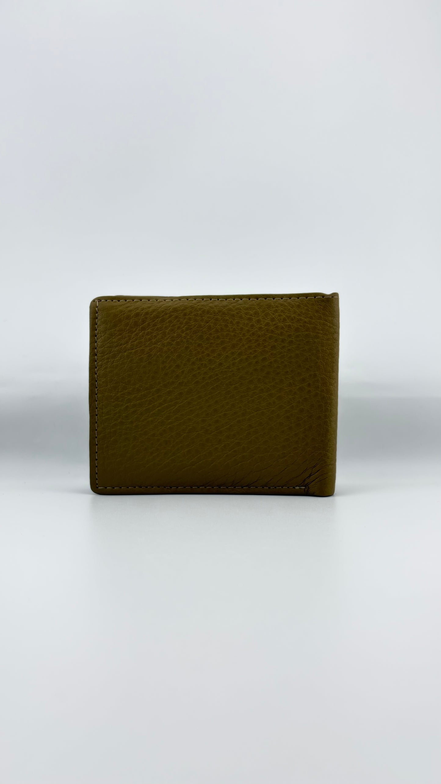 Zygma Soft Genuine Leather Bifold Wallet for Men | Olive Khaki | ID Window & Coin Pocket
