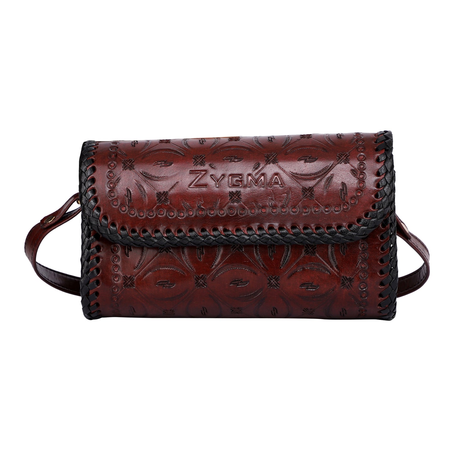 Elegant Crossbody Bag for Women - Dark Brown