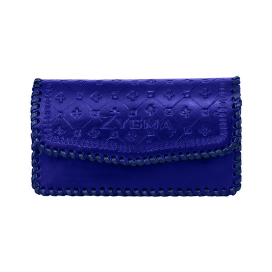 Pochette en cuir véritable faite main Zygma® pour femme, portefeuille pour femme