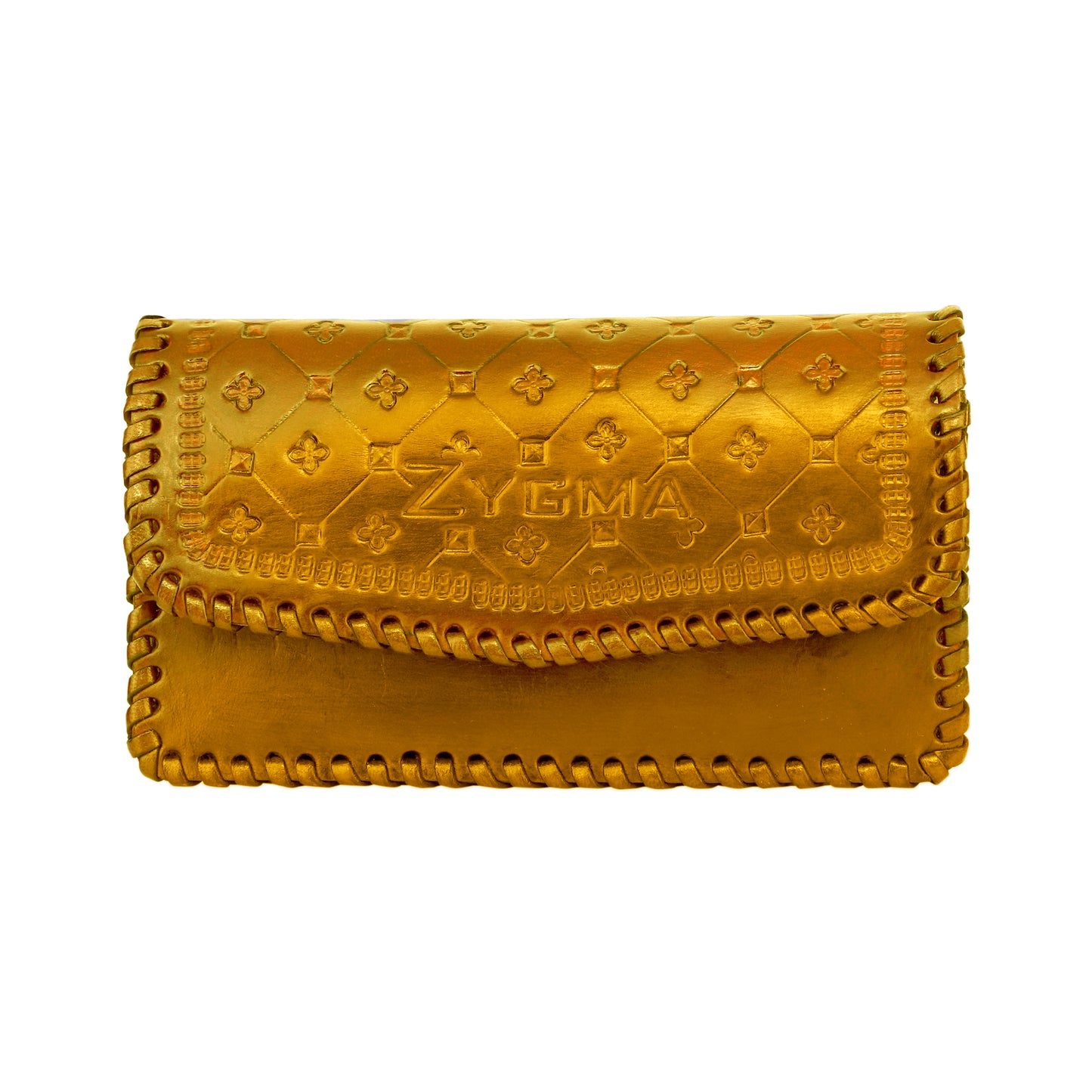 Pochette en cuir véritable faite main Zygma® pour femme, portefeuille pour femme