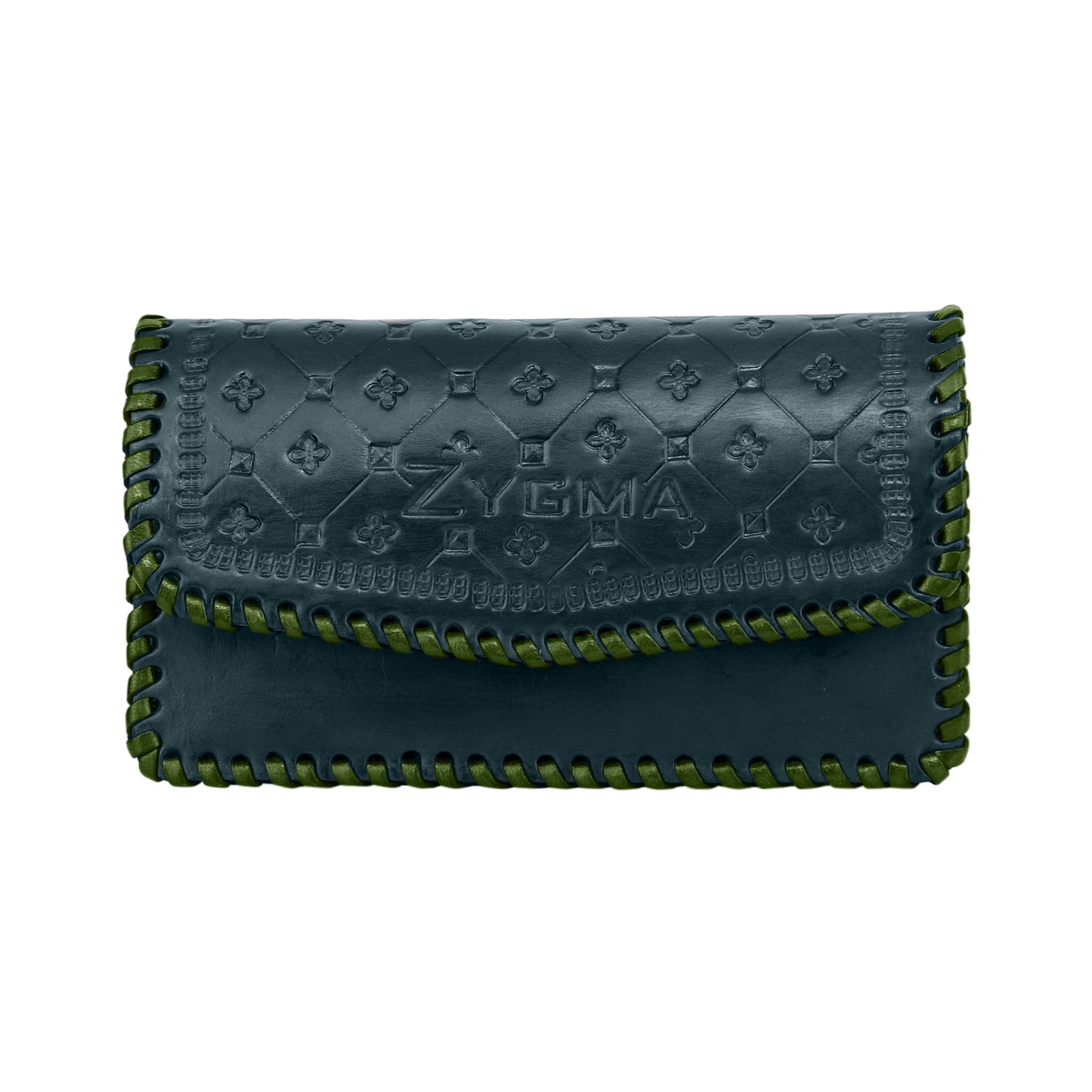 Pochette en cuir véritable faite main Zygma® pour femme, portefeuille pour femme