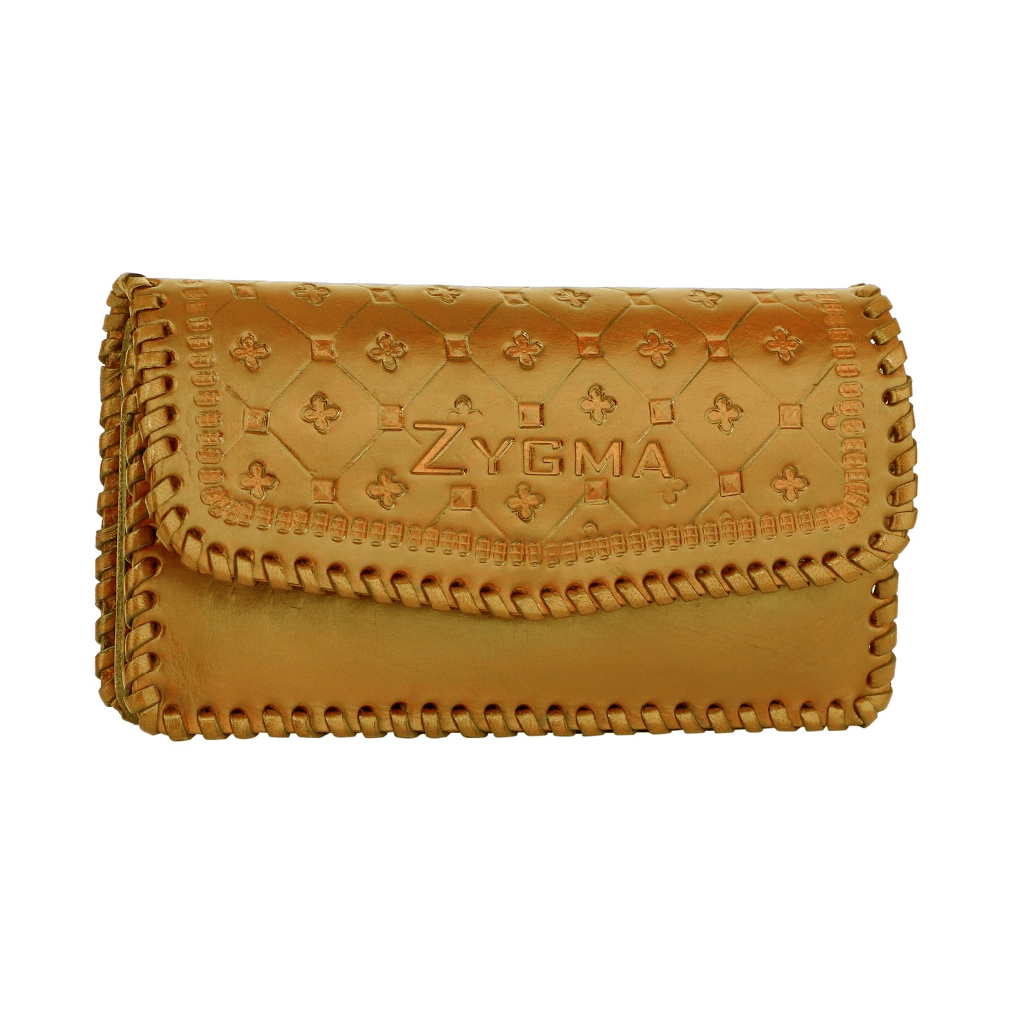 Pochette en cuir véritable faite main Zygma® pour femme, portefeuille pour femme