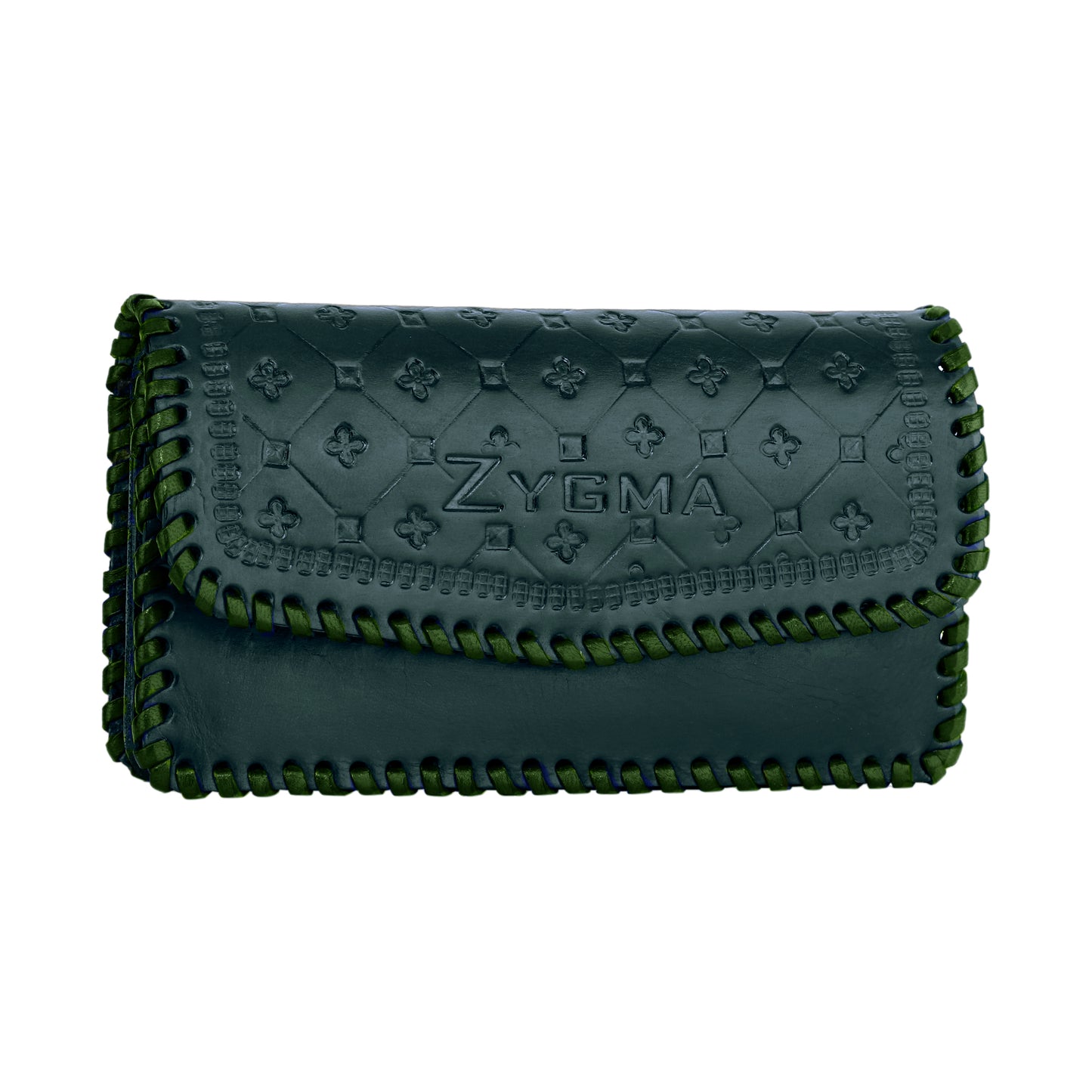 Zygma® Handmade Genuine Leather Clutch Purse for Women, Wallet For Women (Green)