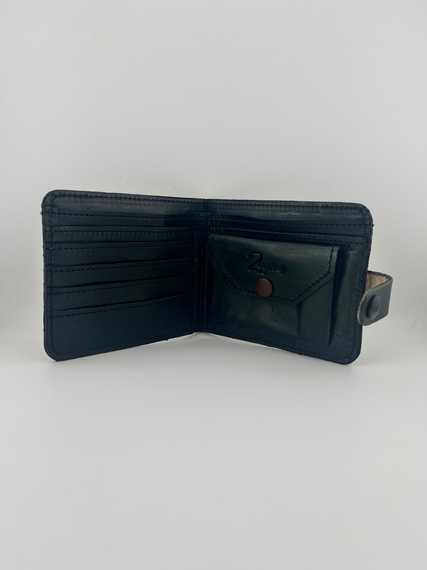 Zygma Handmade Genuine Leather Men’s Wallet – Brown | Slim Leather Wallet with Coin Pocket, Card Slots & Cash Holder