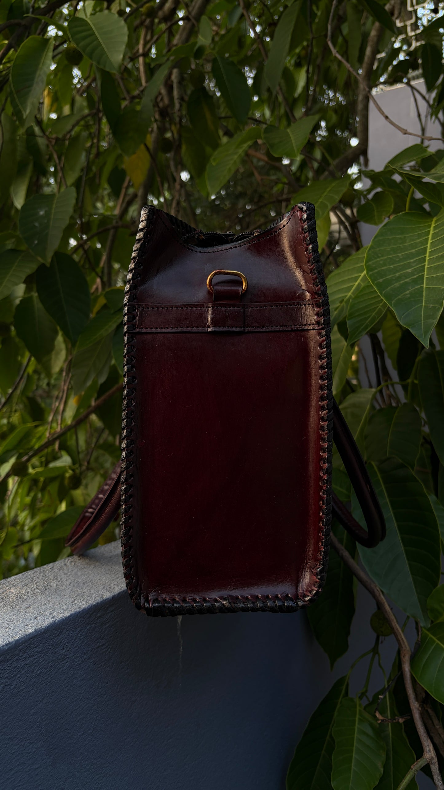 Zygma 14-Inch Leather Laptop Bag for Women | Handmade Tote-brown