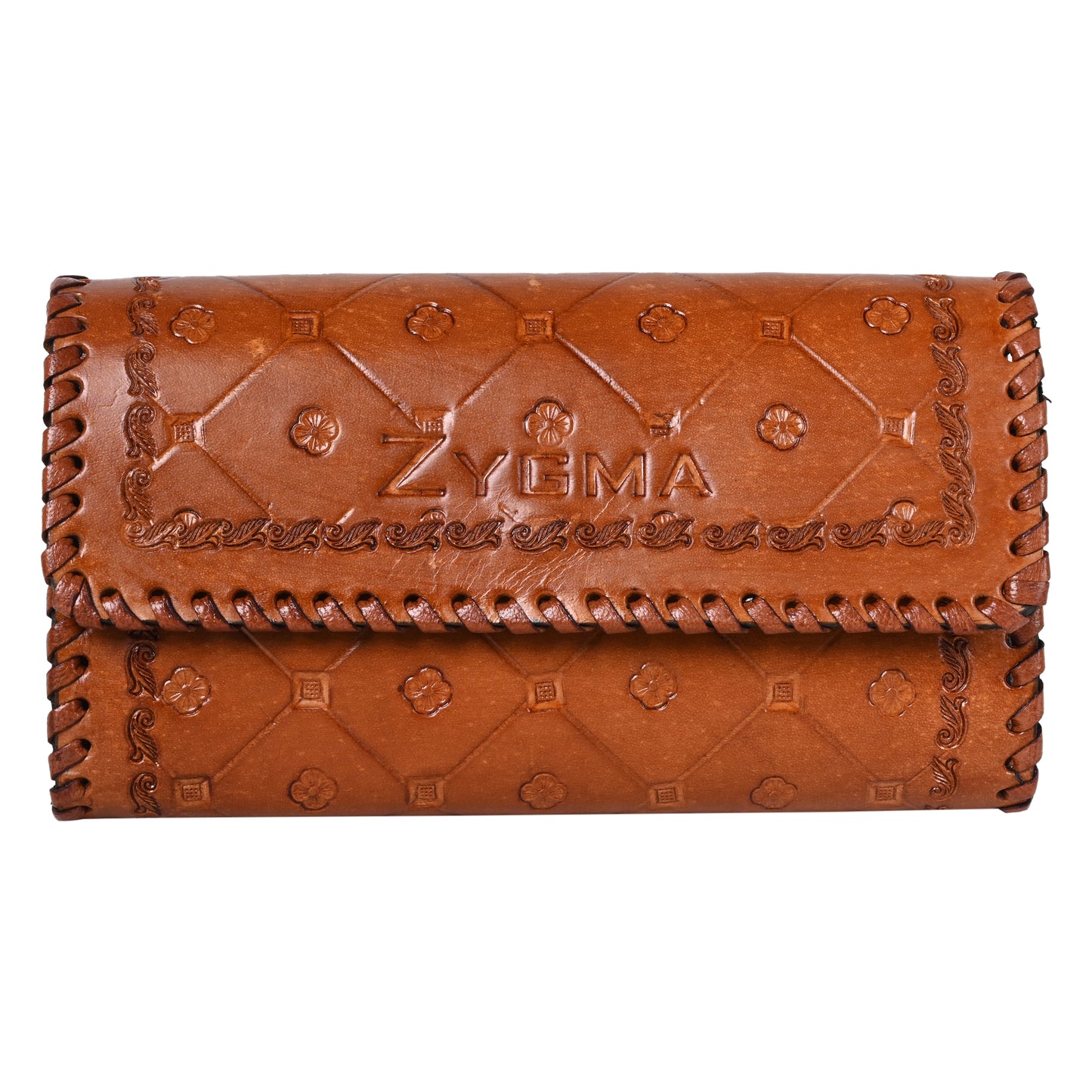 Zygma® Handmade Genuine Hard Leather Clutch Wallet Gift For Women