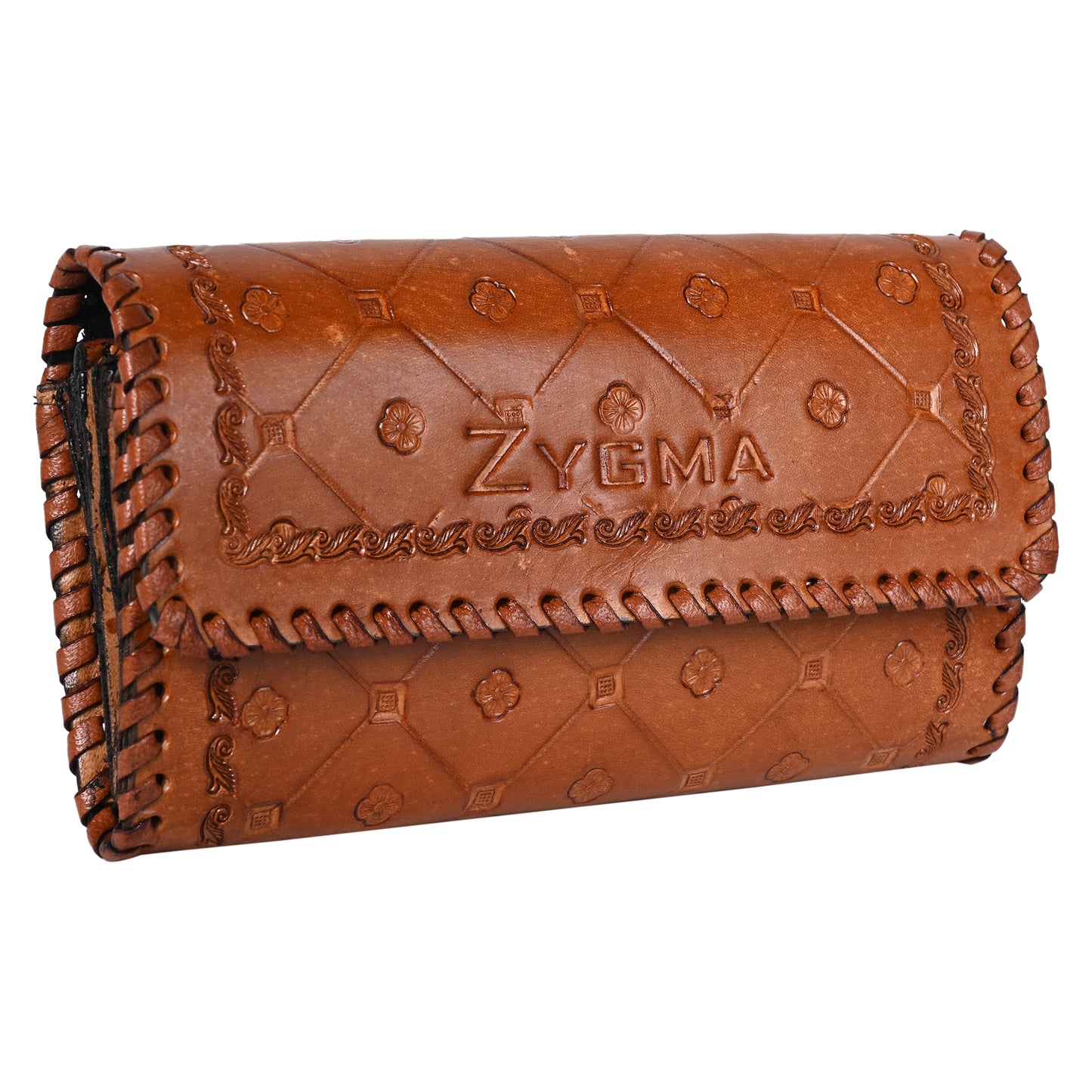 Zygma® Handmade Genuine Hard Leather Clutch Wallet Gift For Women