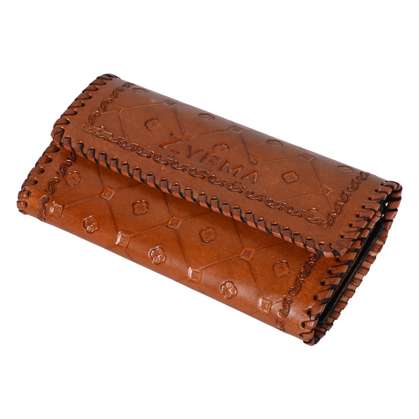 Zygma® Handmade Genuine Hard Leather Clutch Wallet Gift For Women