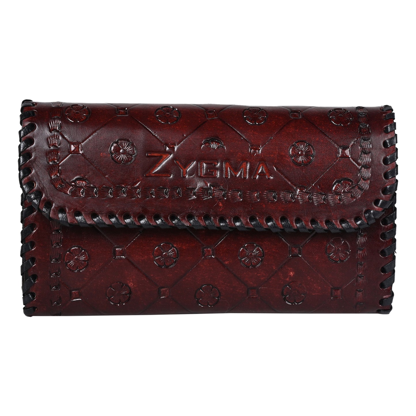 Zygma® Handmade Genuine Leather Clutch Purse for Women