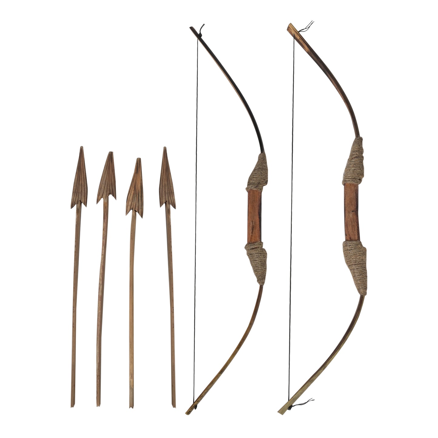 Zygma Handmade Wooden Bow and Arrow Toy - Outdoor Hunting Game for Kids(pack of 1)