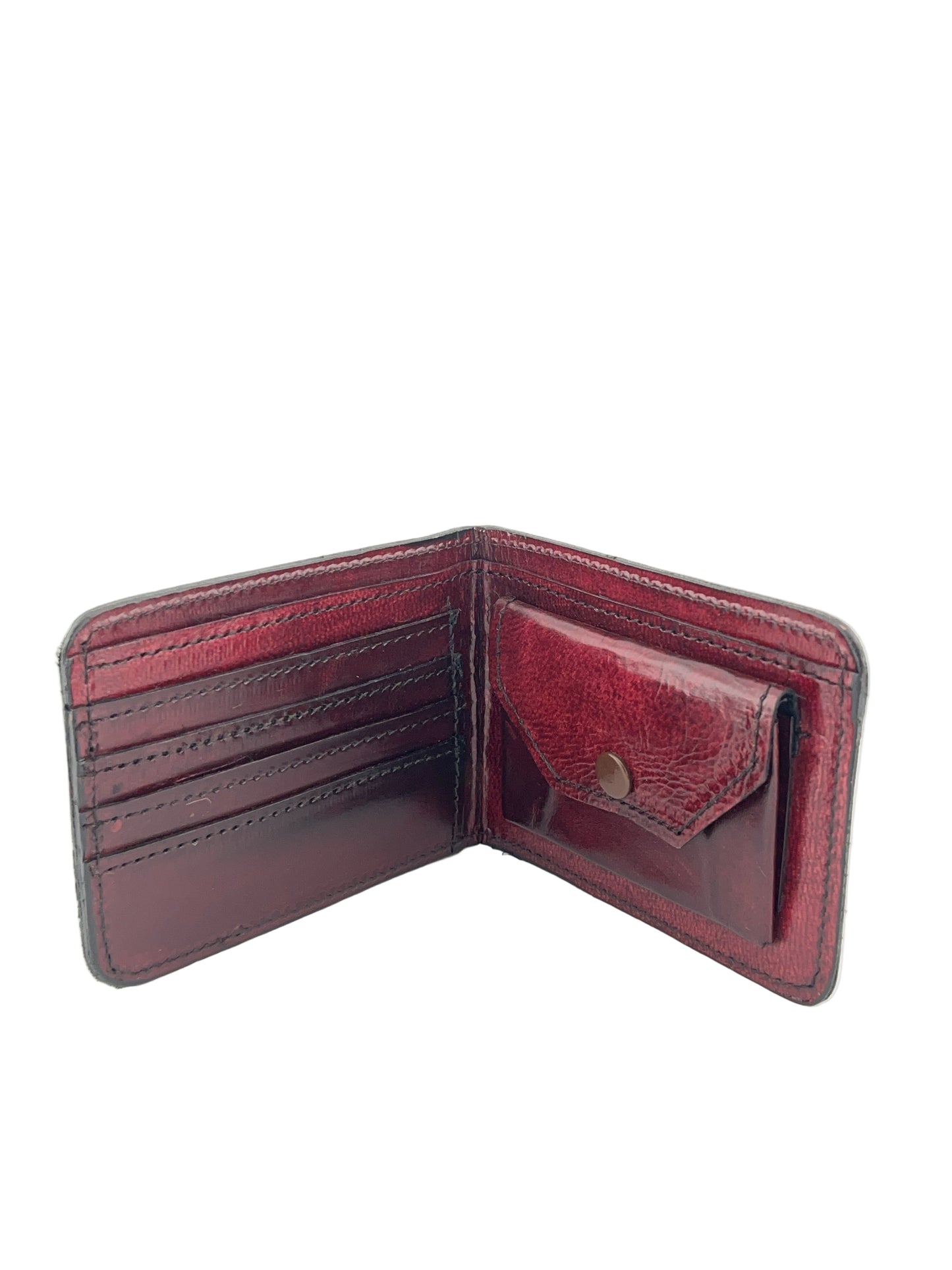 Zygma Handmade Genuine Leather Men’s Wallet – Brown | Slim Bi-Fold Wallet with 4 Card Slots, 1 Coin Pocket & 1 Cash Compartment | Durable Handcrafted Leather Wallet for Men