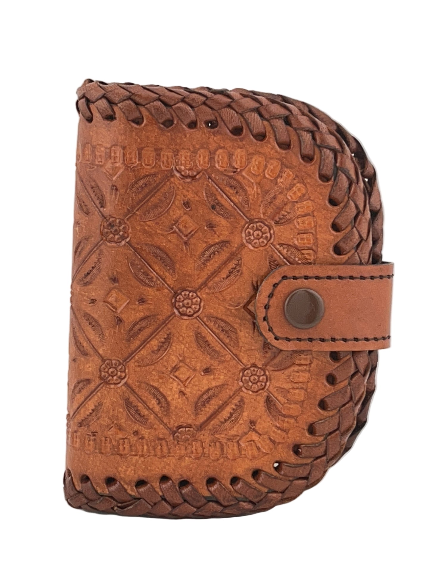 Zygma Handmade Genuine Leather Women Wallet – Compact Tan Purse with Card, Cash & Coin Slots (13x9x3 cm)