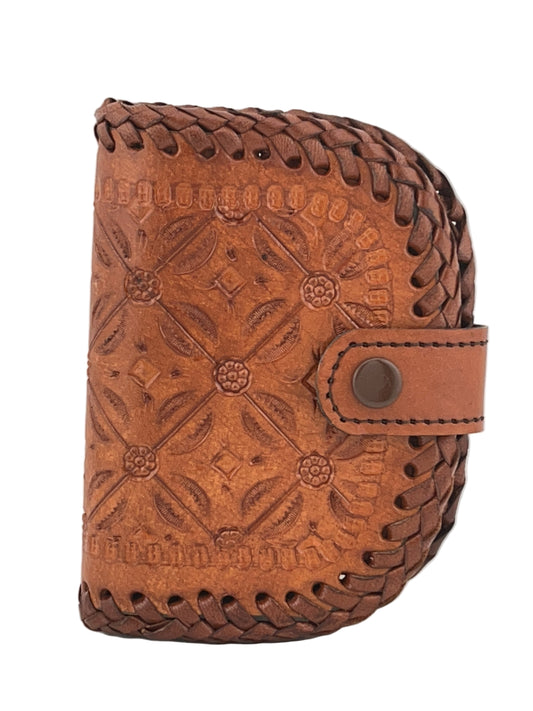 Zygma Handmade Genuine Leather Women Wallet – Compact Tan Purse with Card, Cash & Coin Slots (13x9x3 cm)