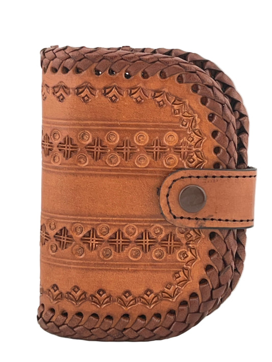 Zygma Handmade Genuine Leather Women Wallet – Compact Tan Purse with Card, Cash & Coin Slots (13x9x3 cm)