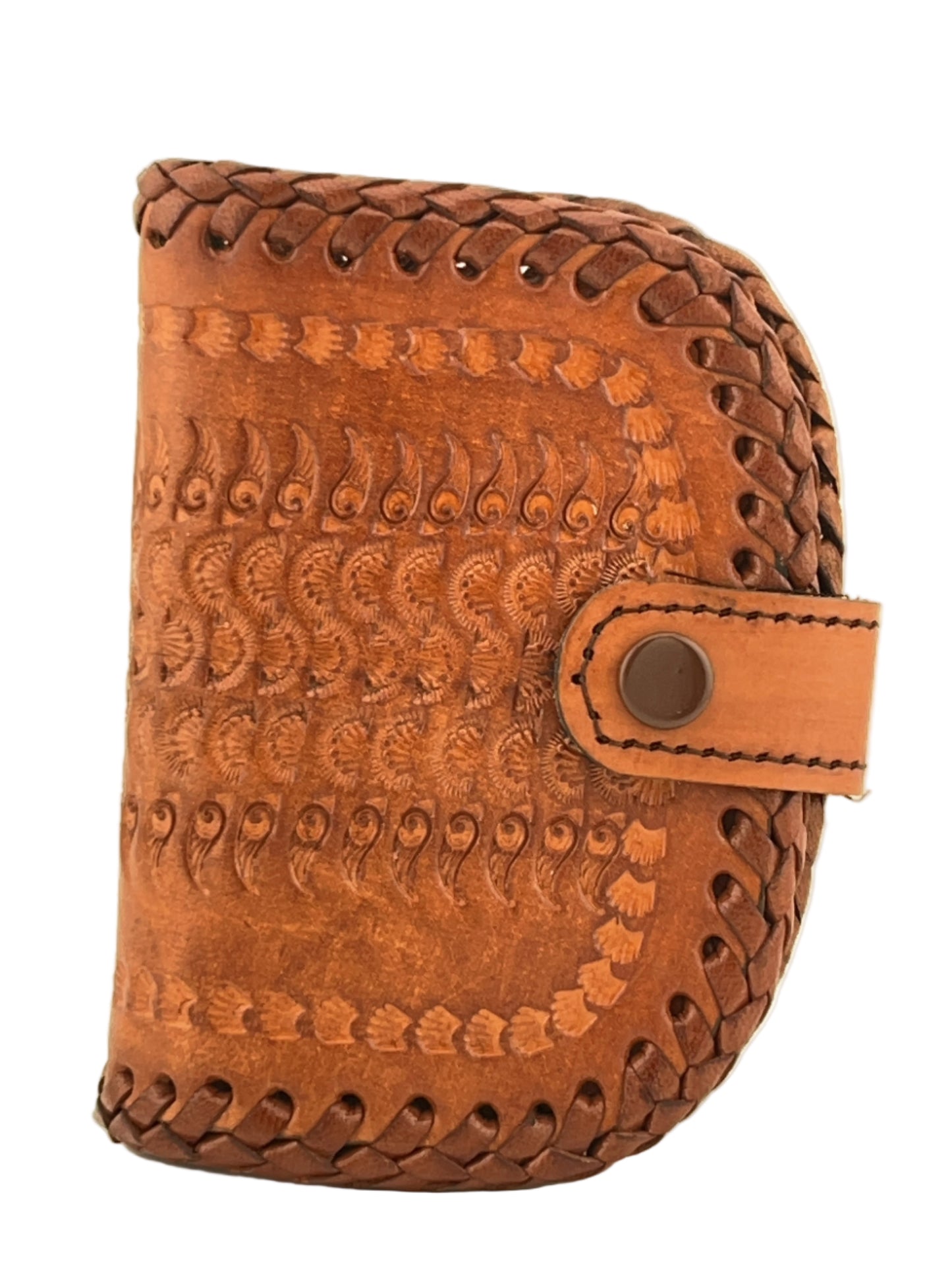 Zygma Handmade Genuine Leather Women Wallet – Compact Tan Purse with Card, Cash & Coin Slots (13x9x3 cm)