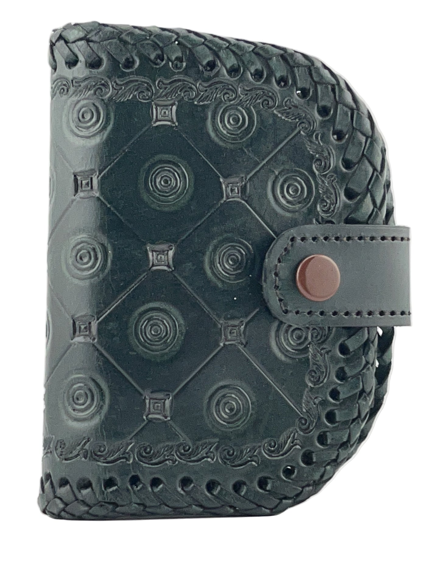 Zygma Handmade Genuine Leather Green Women’s Wallet – Compact, Durable, Stylish Green Wallet with Card Slots, Coin Pocket & Snap Closure