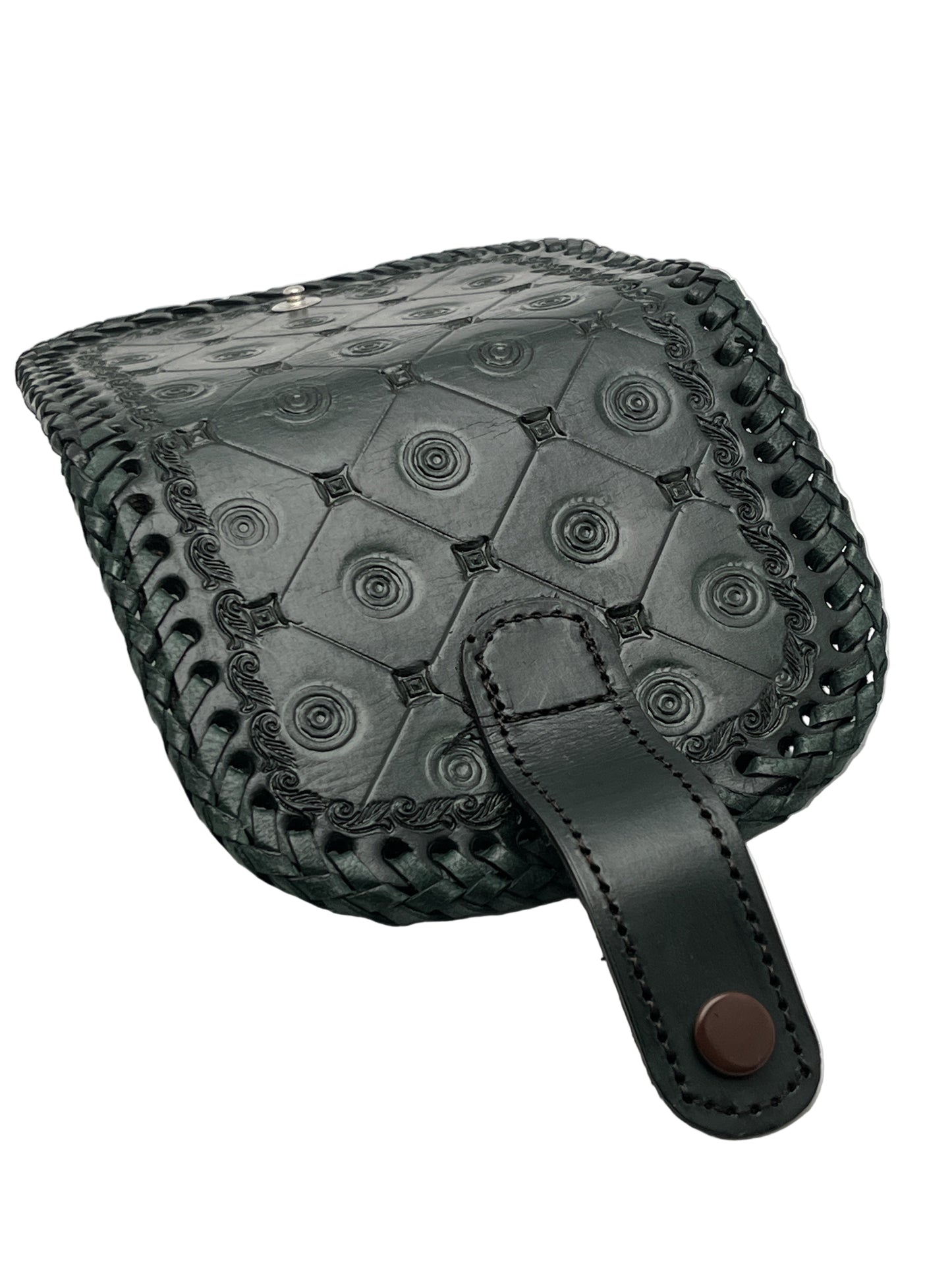 Zygma Handmade Genuine Leather Green Women’s Wallet – Compact, Durable, Stylish Green Wallet with Card Slots, Coin Pocket & Snap Closure