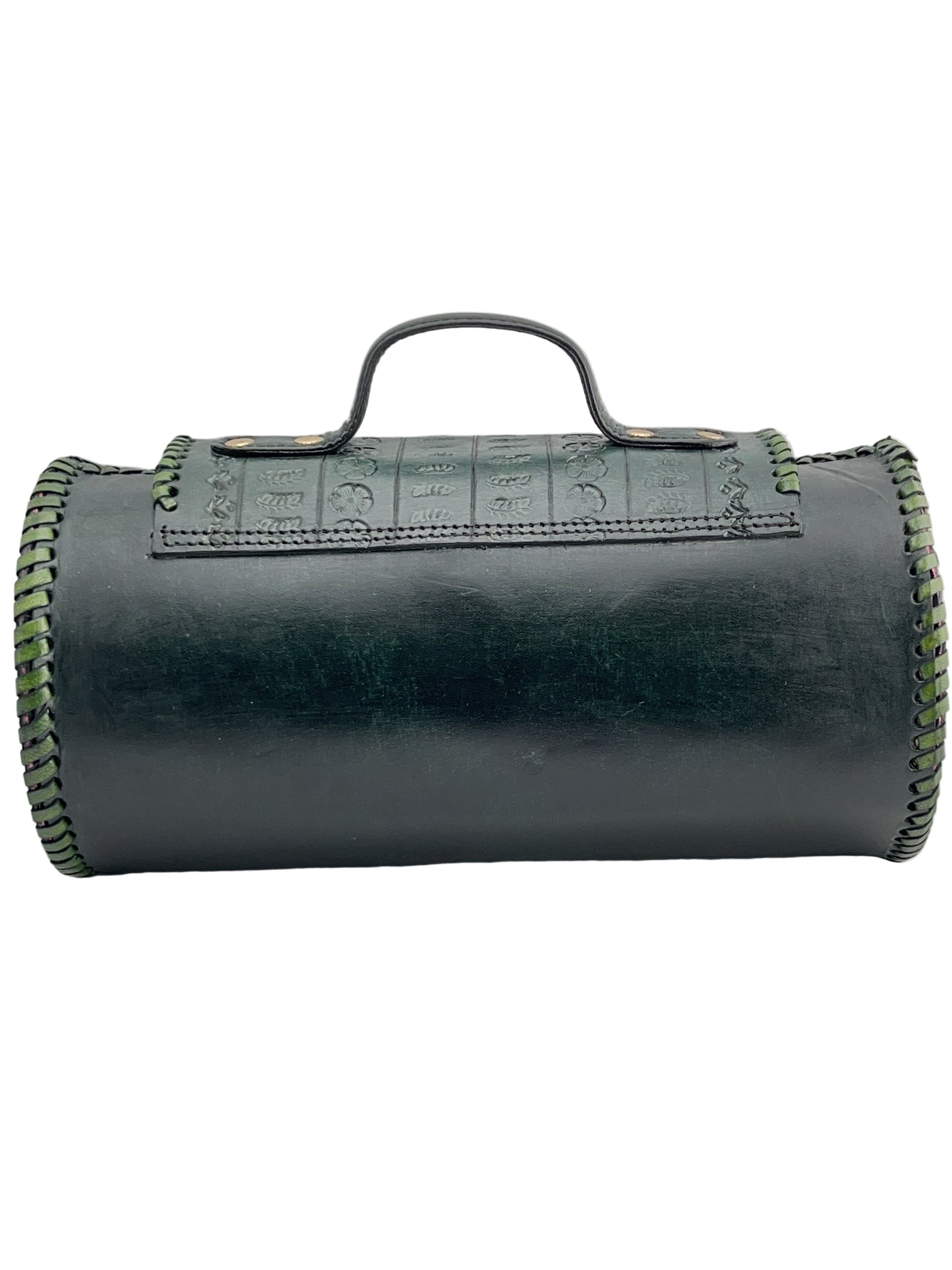 Zygma Handmade Genuine Leather Barrel Bag for Women | Stylish Sling & Handbag | Premium Gift for Her | Green