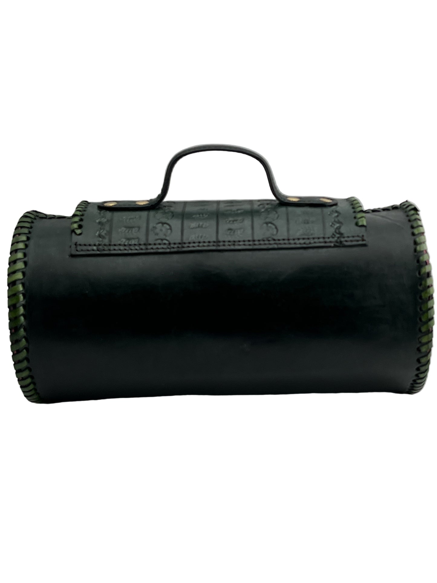 Zygma Handmade Genuine Leather Barrel Bag for Women | Stylish Sling & Handbag | Premium Gift for Her | Green