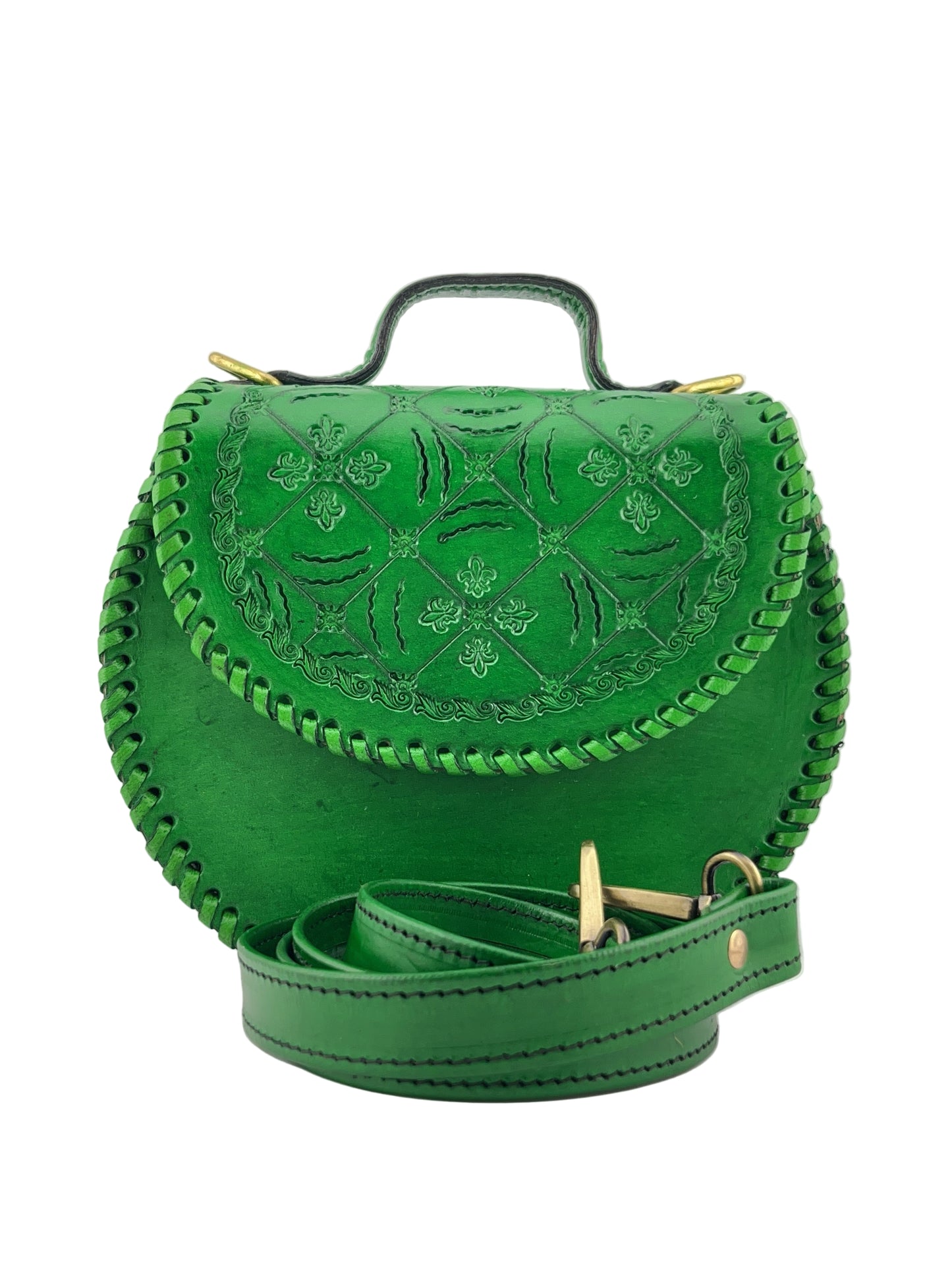 Zygma Handmade Genuine Leather Sling Bag for Women | Stylish Crossbody Purse for Daily Use & Gifts | parrot Green