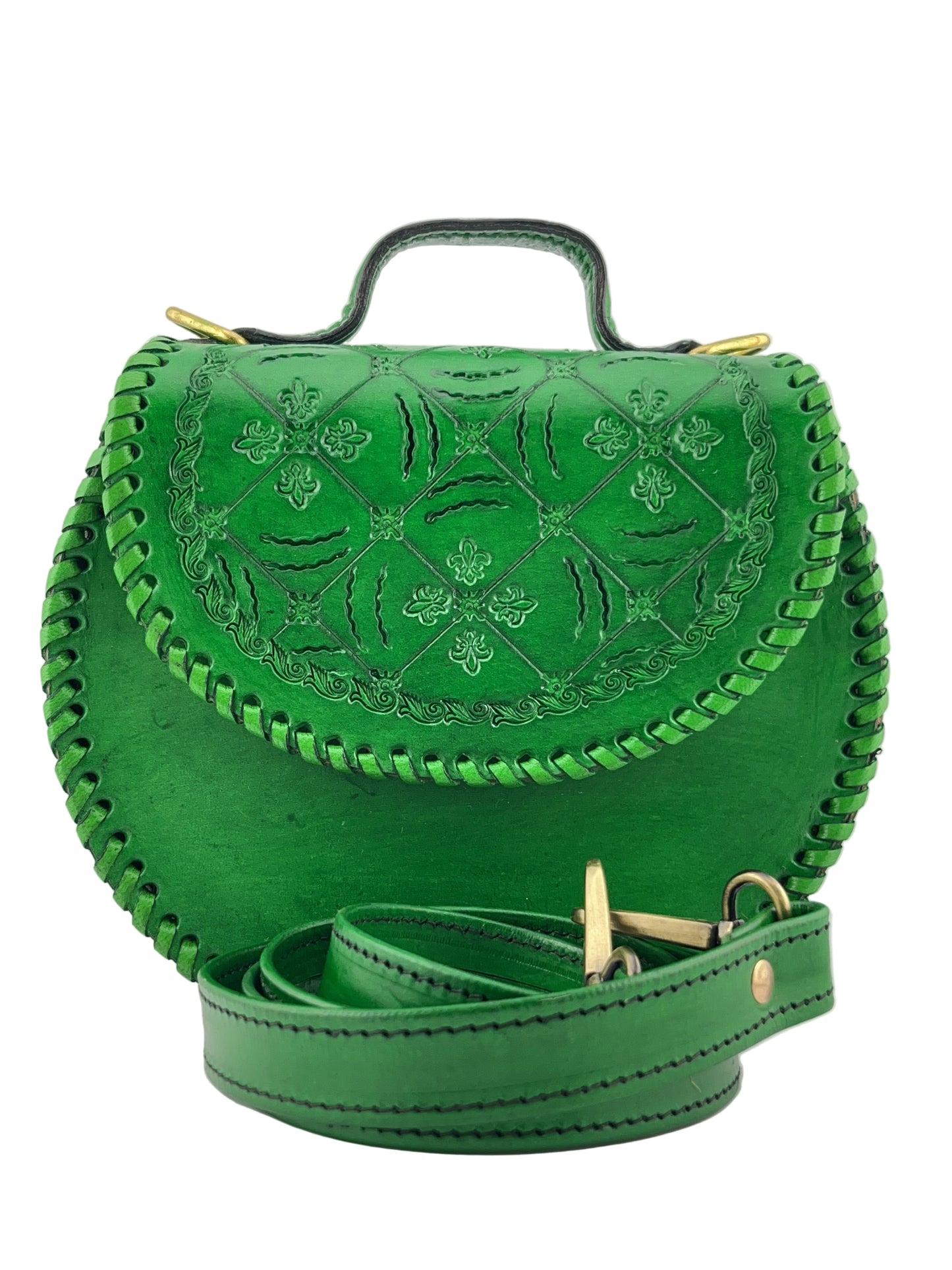 Zygma Handmade Genuine Leather Sling Bag for Women | Stylish Crossbody Purse for Daily Use & Gifts | parrot Green