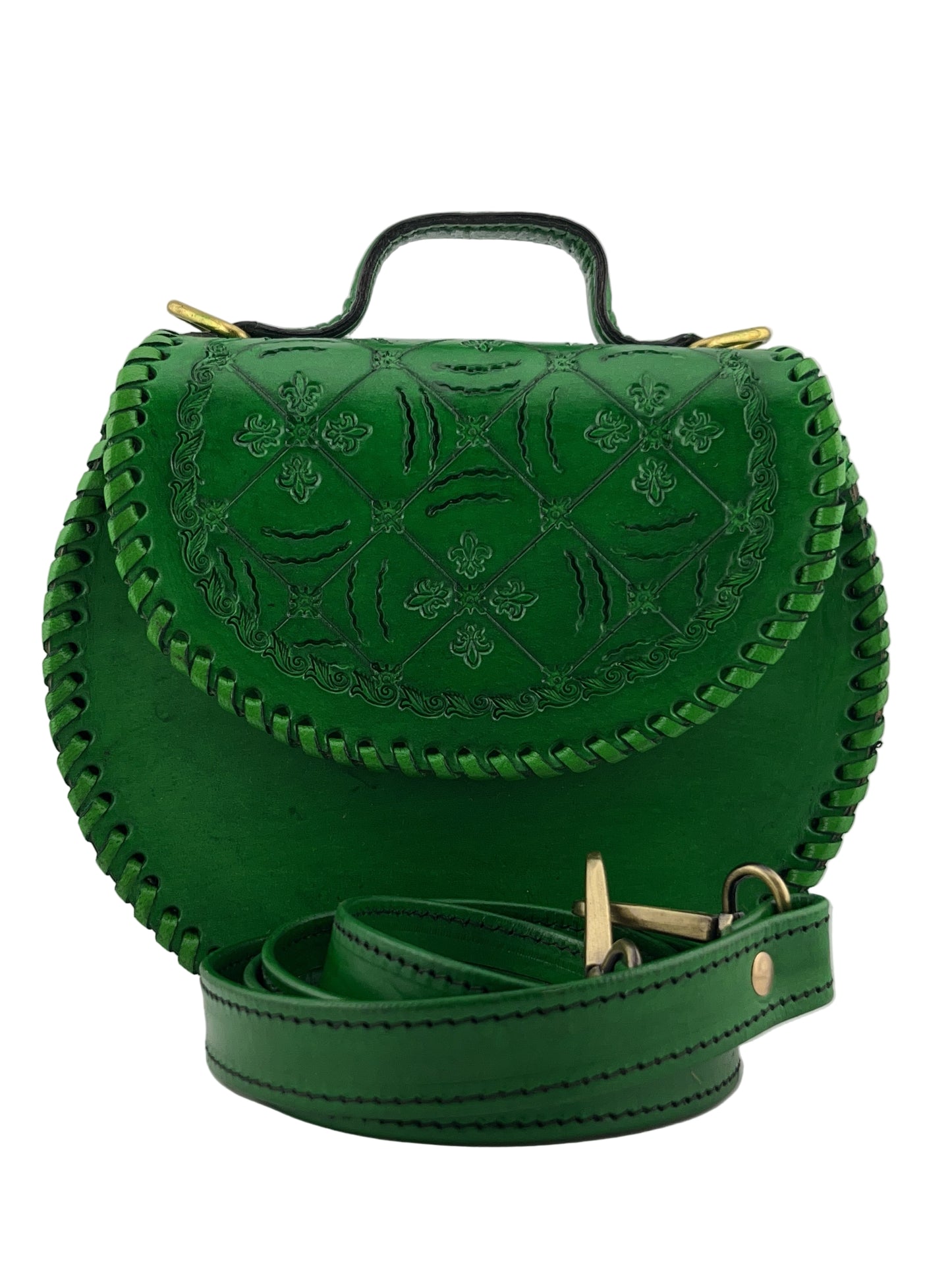 Zygma Handmade Genuine Leather Sling Bag for Women | Stylish Crossbody Purse for Daily Use & Gifts | parrot Green