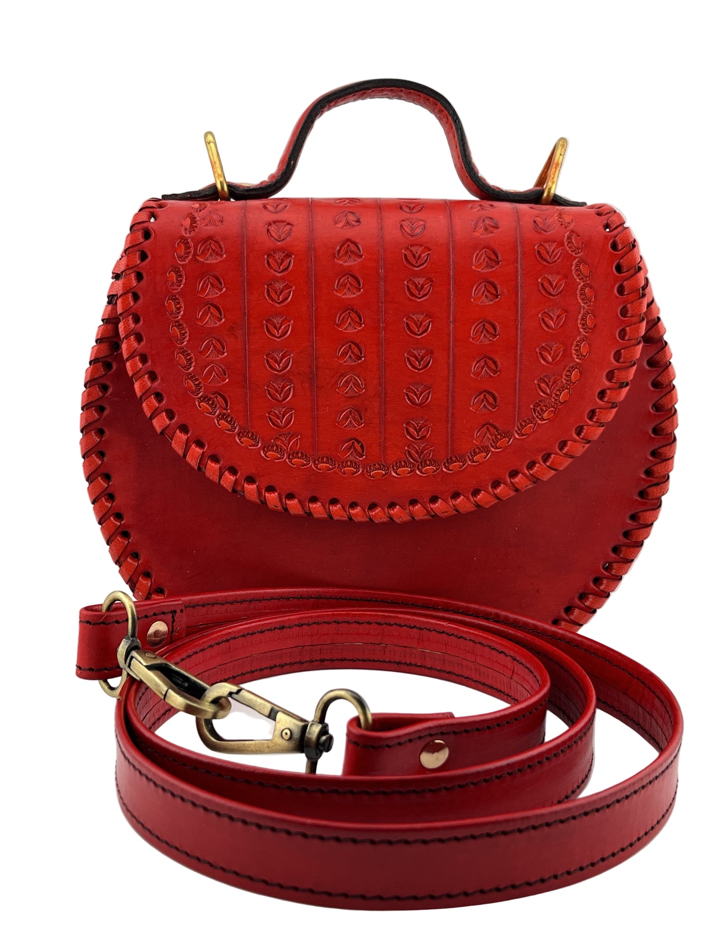 Zygma Handmade Genuine Leather Sling Bag for Women | Stylish Crossbody Purse for Daily Use & Gifts | Red