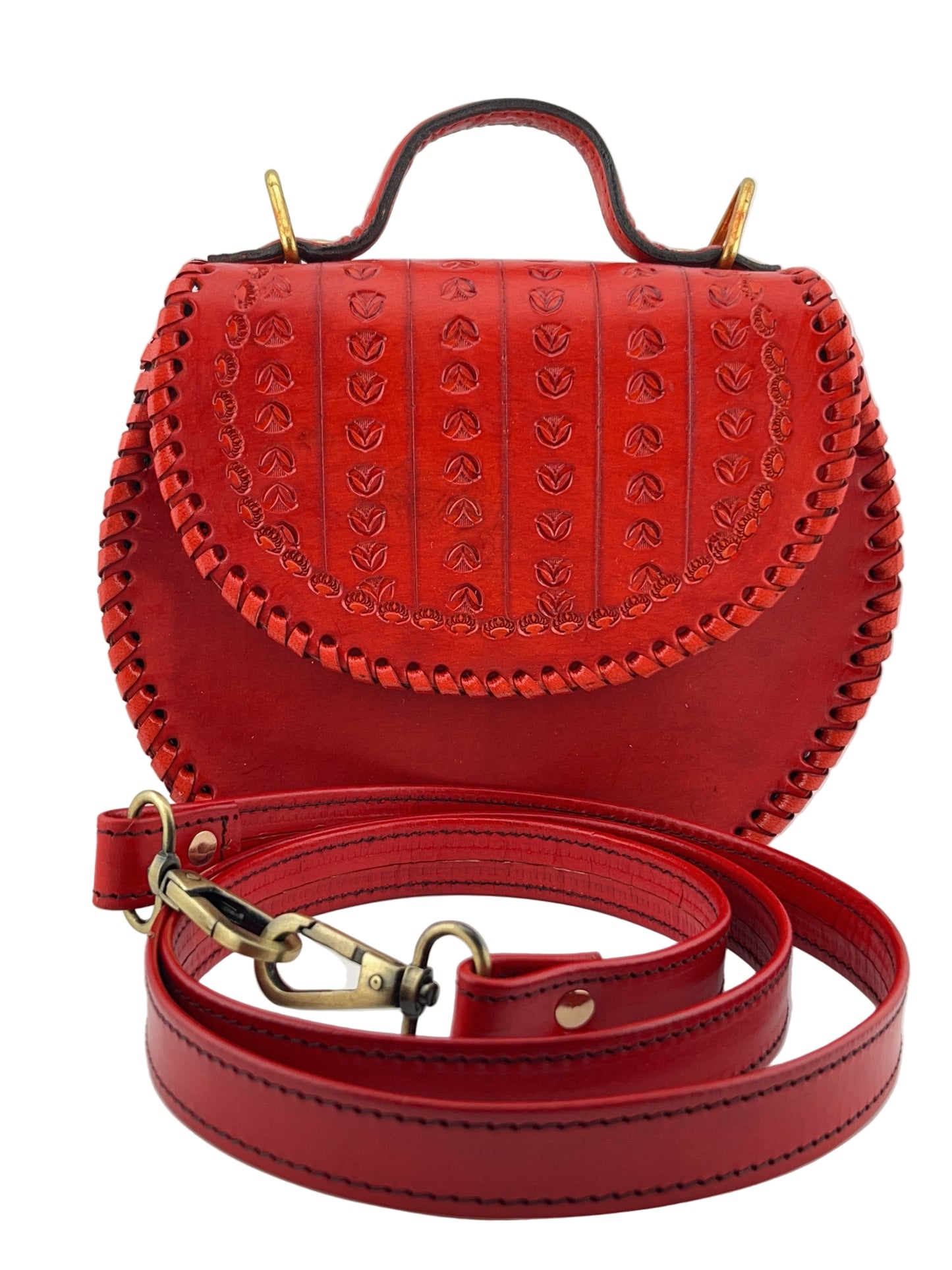 Zygma Handmade Genuine Leather Sling Bag for Women | Stylish Crossbody Purse for Daily Use & Gifts | Red