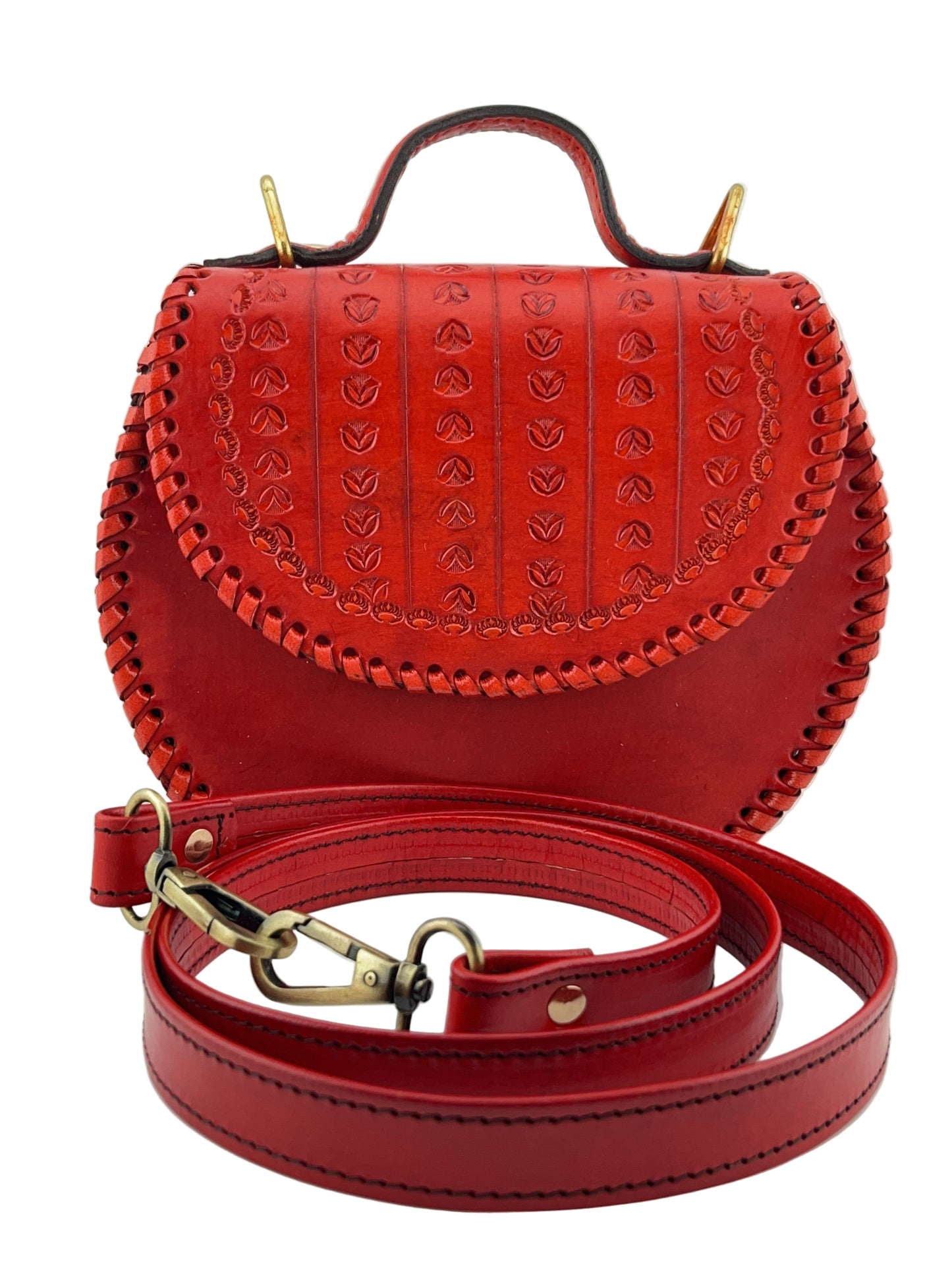 Zygma Handmade Genuine Leather Sling Bag for Women | Stylish Crossbody Purse for Daily Use & Gifts | Red