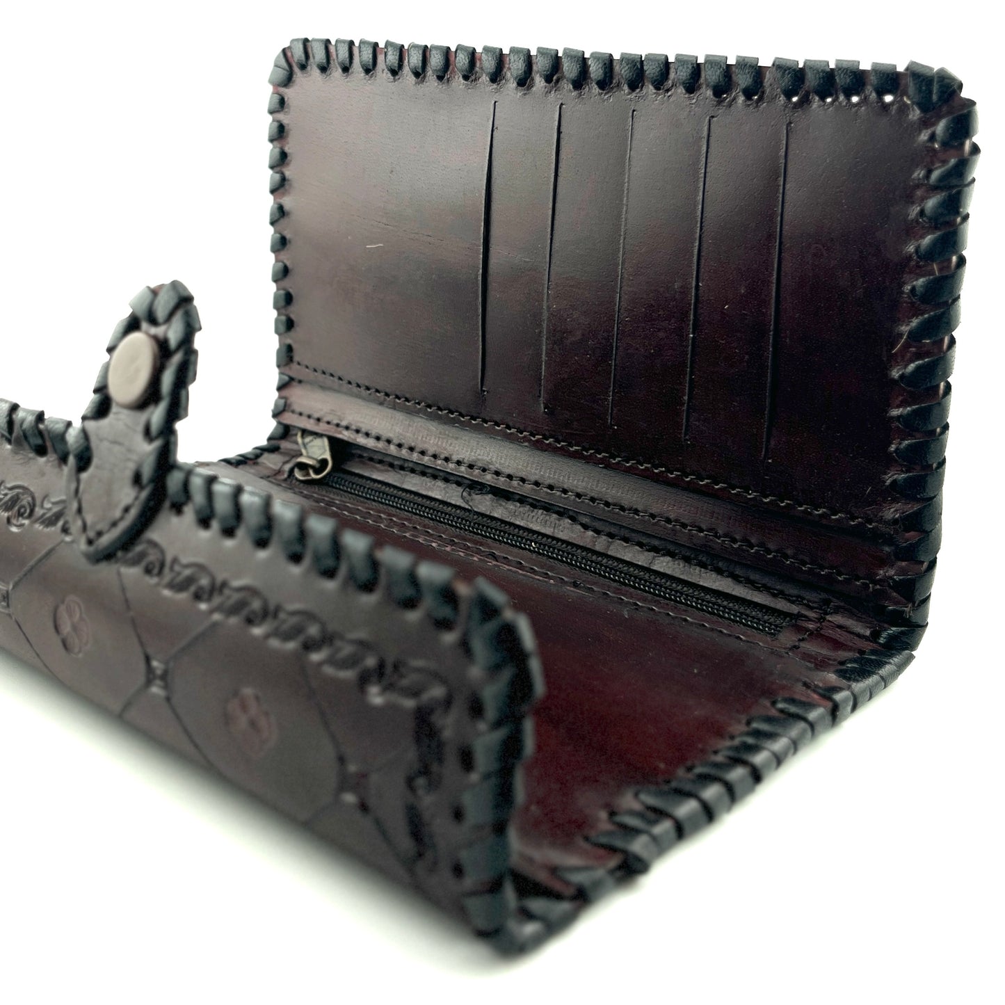 Zygma Handmade Genuine Leather Women’s Purse – Deep Brown