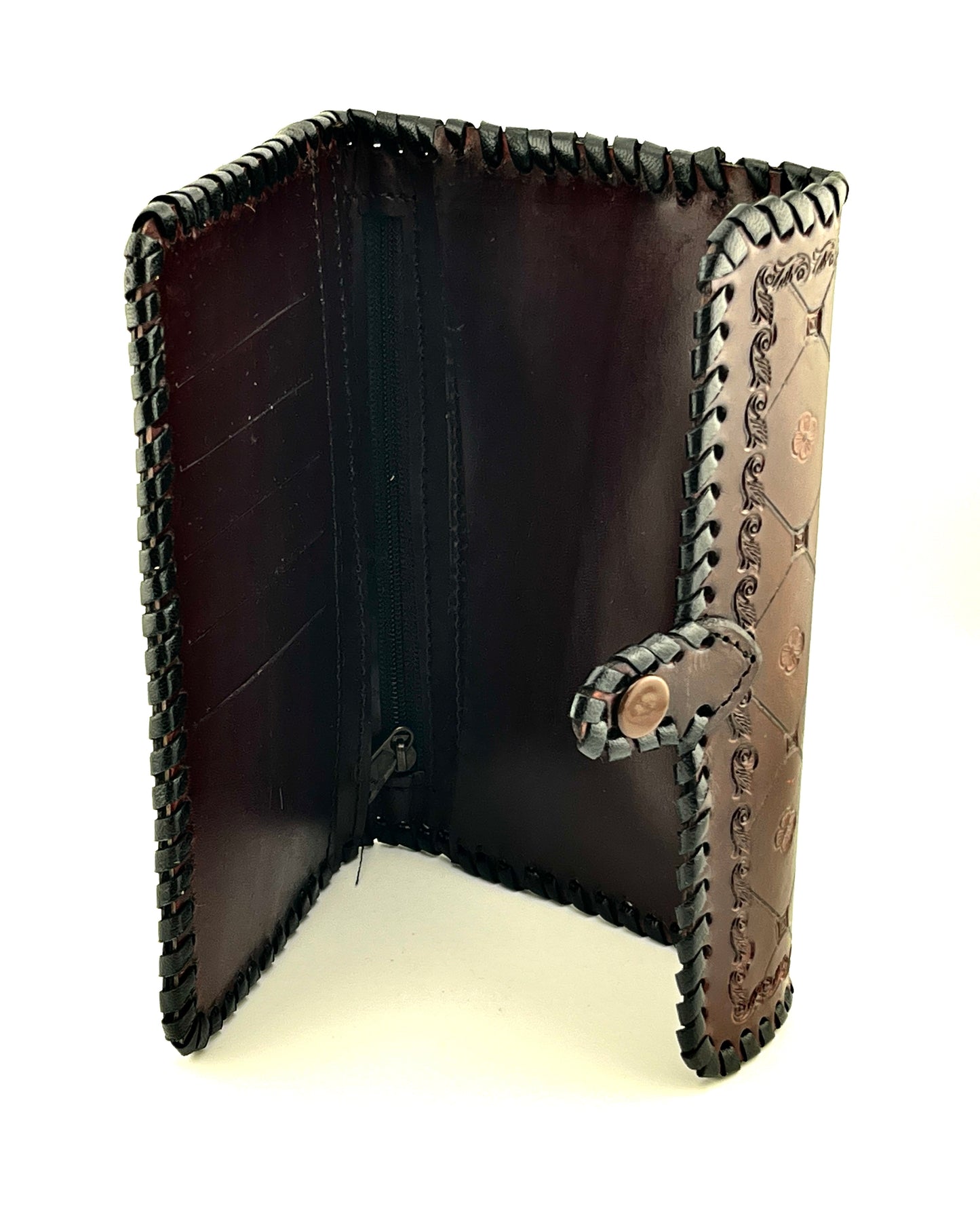 Zygma Handmade Genuine Leather Women’s Purse – Deep Brown