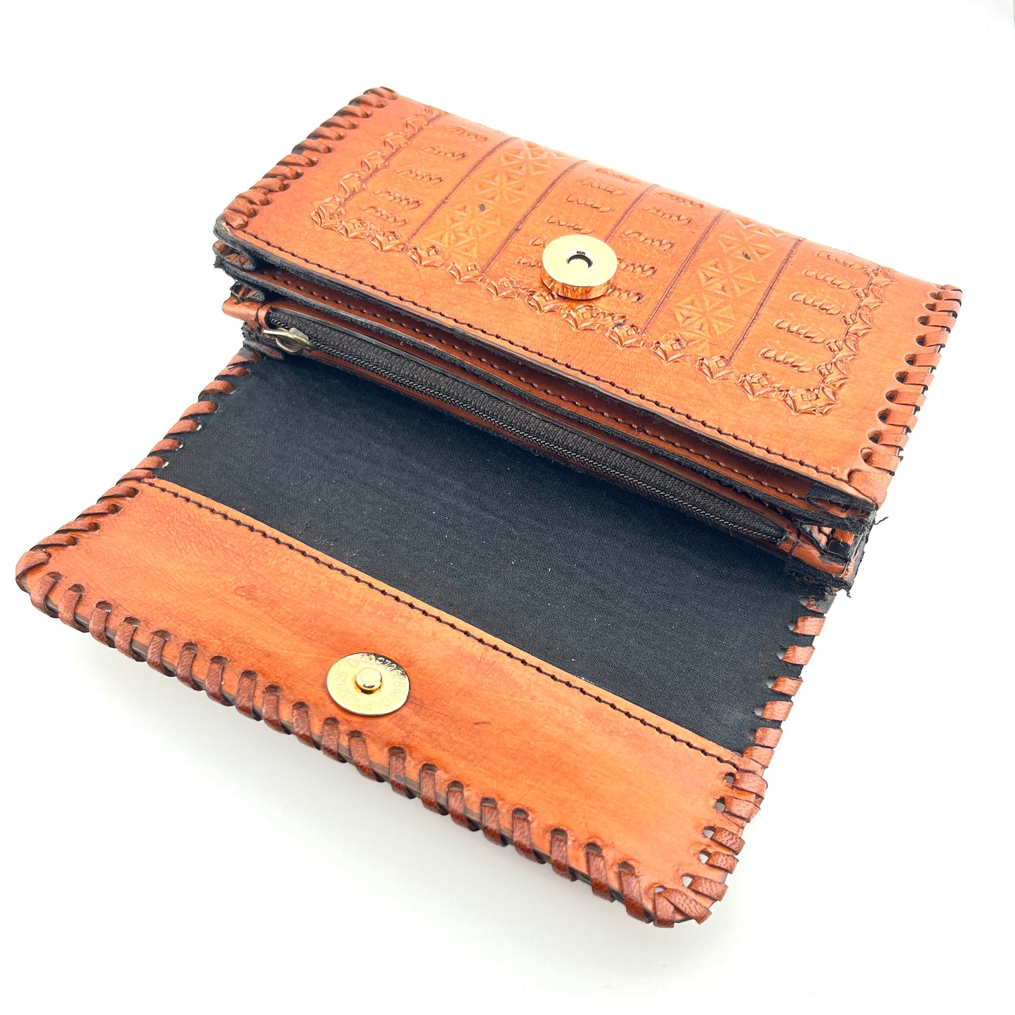 Zygma Handmade Genuine Leather Women’s Purse – Tan | Slim Wallet with Card, Coin & Cash Compartments