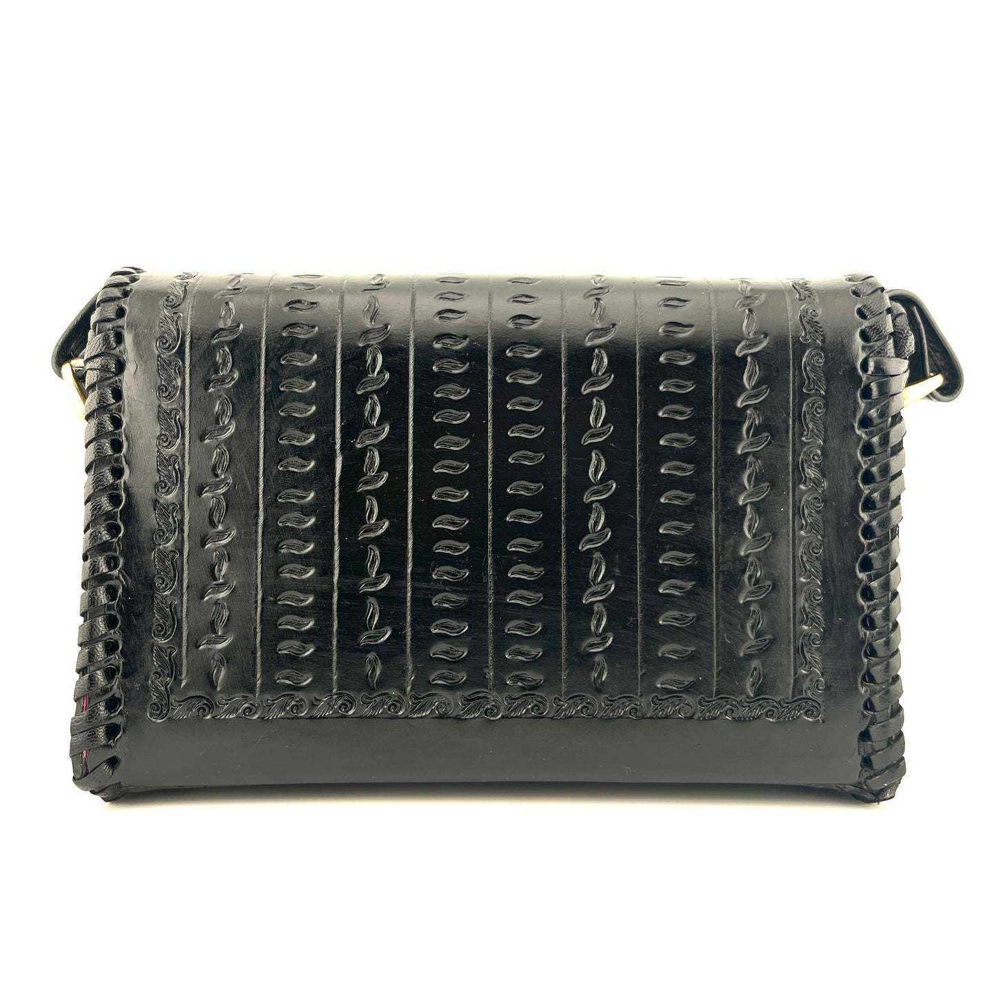 Zygma Handmade Genuine Leather Black Sling Bag