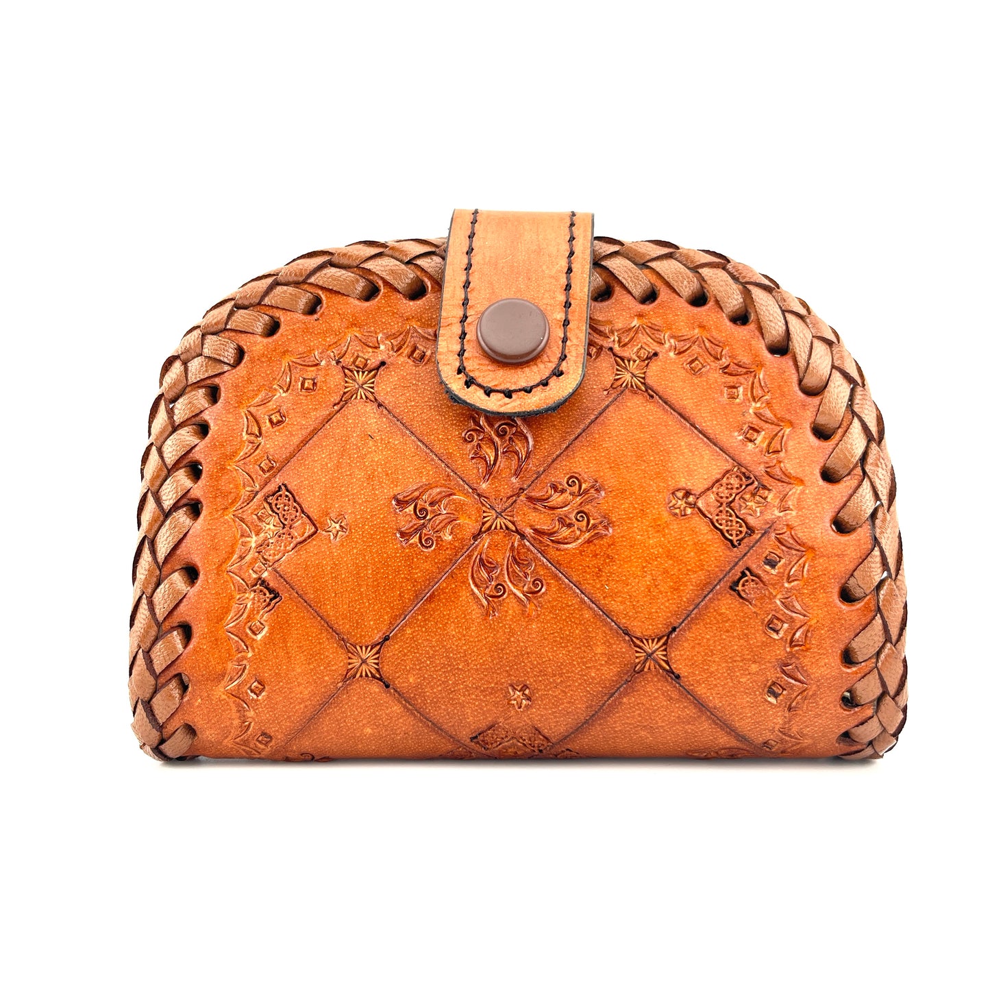 Zygma Handmade Genuine Leather Women’s Purse – Tan | Slim Wallet with Card, Coin & Cash Compartments