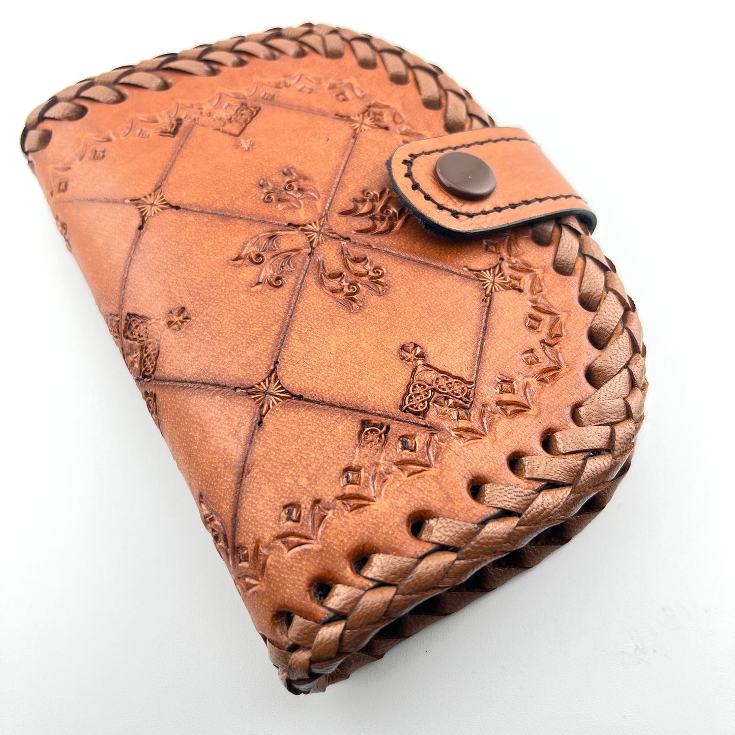 Zygma Handmade Genuine Leather Women’s Purse – Tan | Slim Wallet with Card, Coin & Cash Compartments