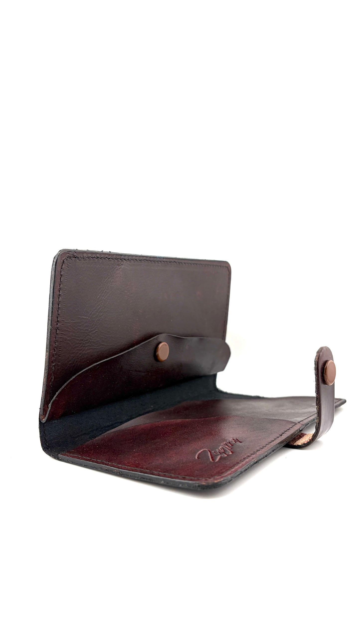 Zygma Embossed Passport Wallet — Genuine Leather