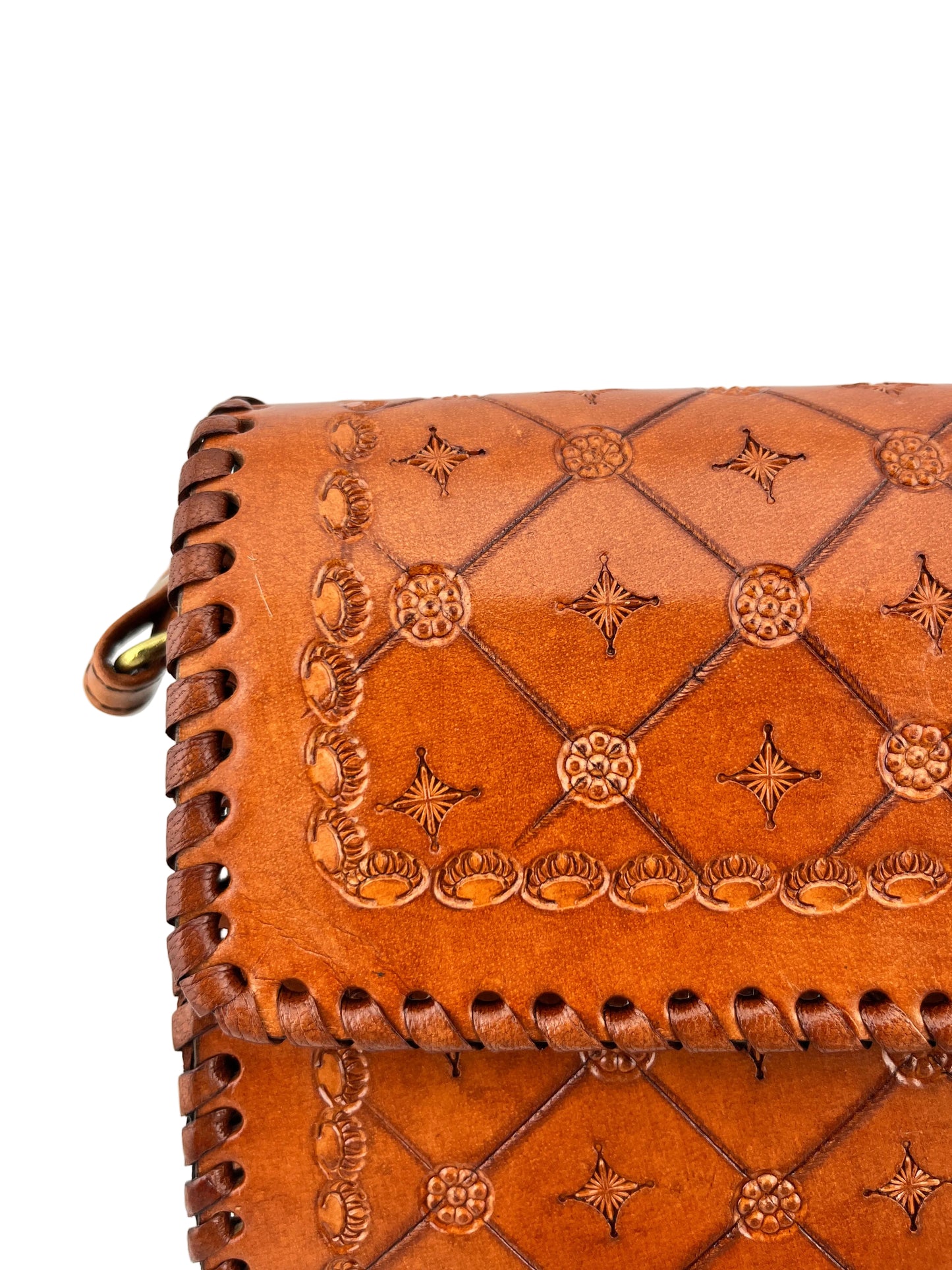 Zygma Handcrafted Genuine Leather Sling Bag – Artisan Tooled Crossbody Shoulder Bag for Women