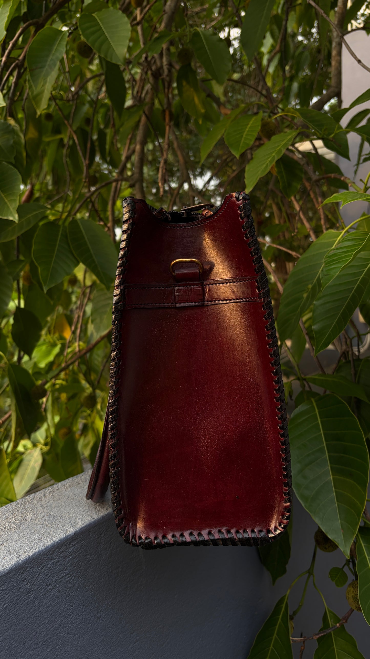 Zygma Burnished Laptop Tote — 14 Inch, Genuine Leather