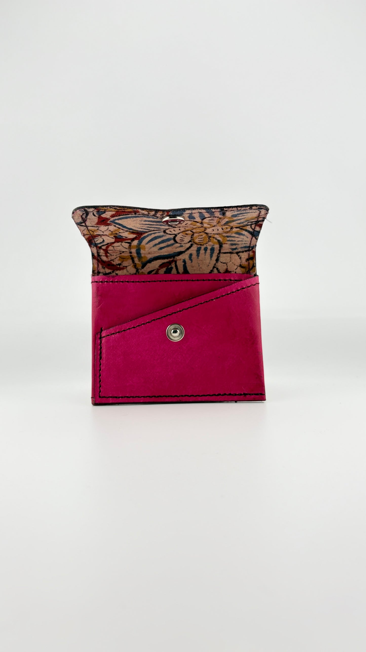 Zygma Pink Card Wallet — Genuine Leather