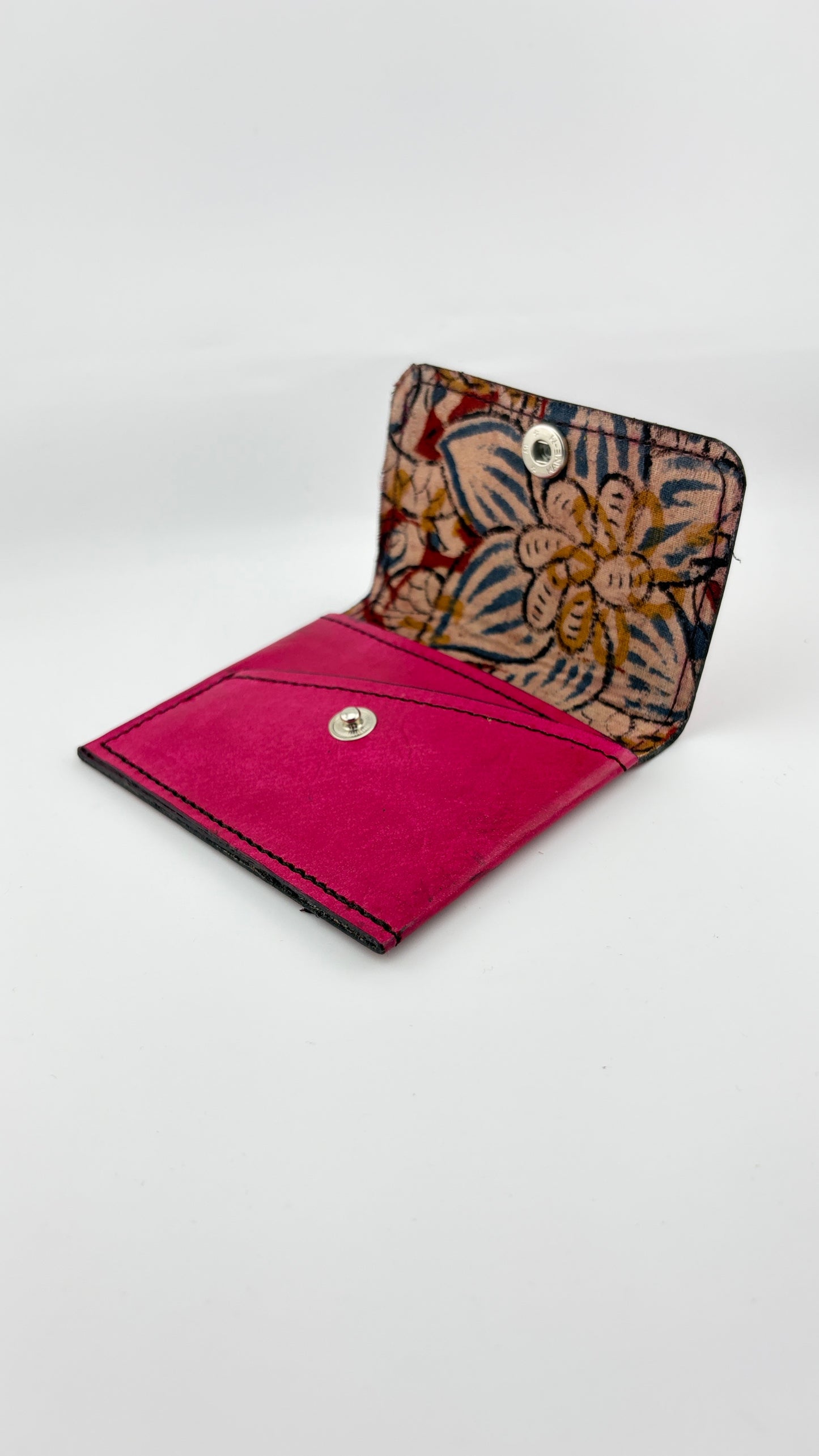 Zygma Pink Card Wallet — Genuine Leather