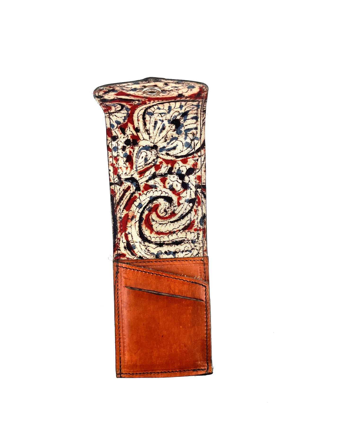 Zygma Slim Minimalist Vertical Leather Wallet for Men & Women – Compact Card Holder with Snap Button (10cm x 7.7cm x 0.5cm)