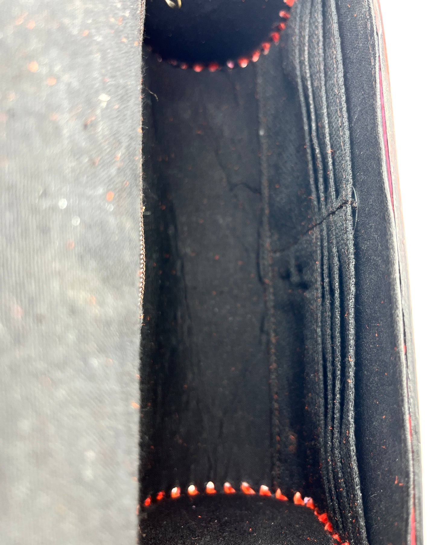 Zygma Red Embossed Leather sling bag
