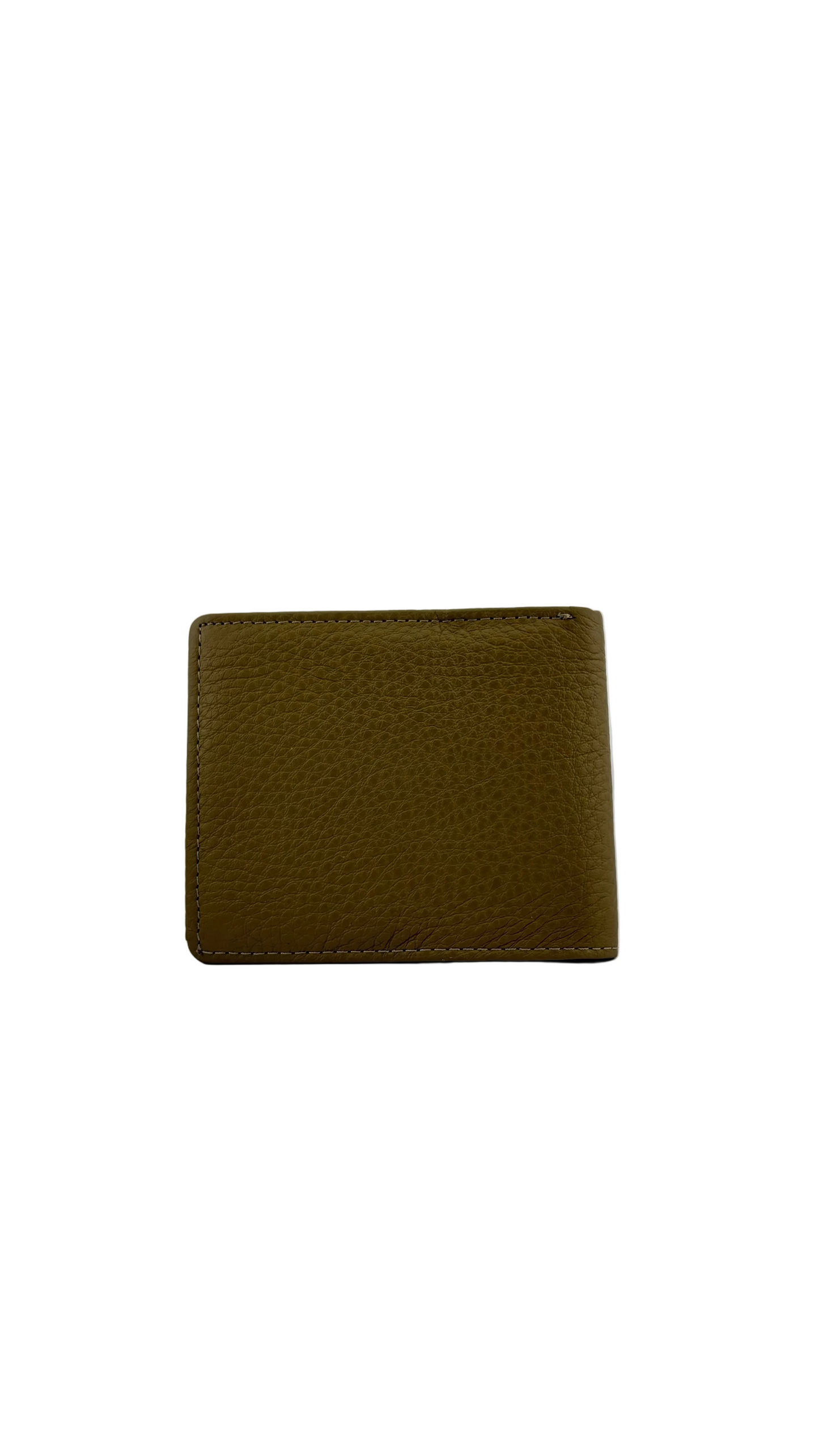 Zygma Soft Genuine Leather Bifold Wallet for Men | Olive Khaki | ID Window & Coin Pocket