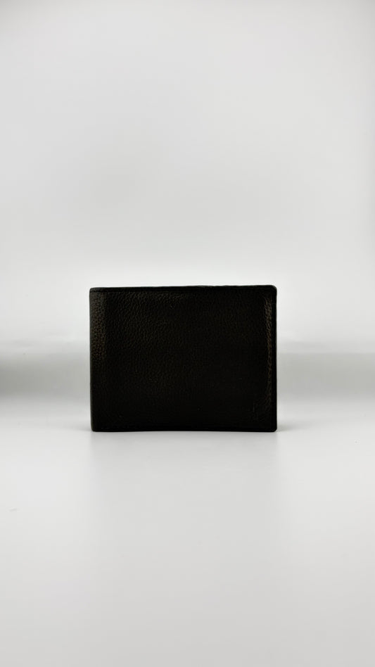 Zygma Soft Genuine Leather Bifold Wallet for Men | Black | ID Window