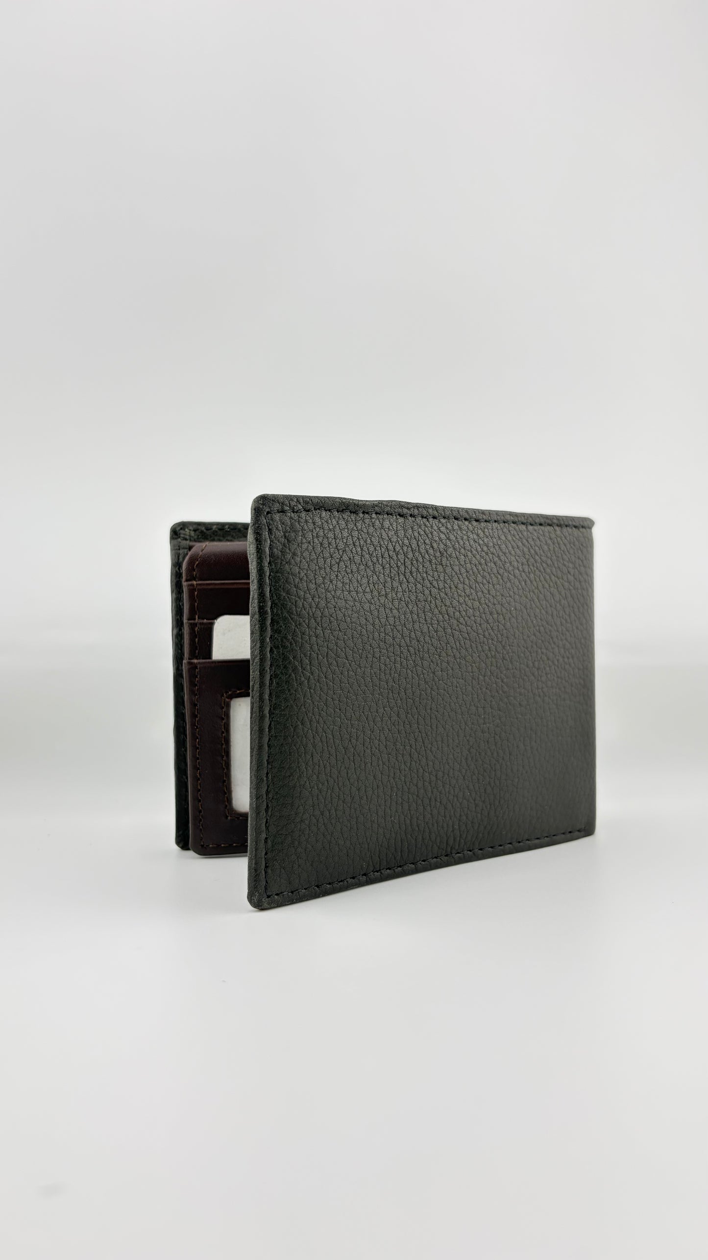Zygma Soft Genuine Leather Bifold Wallet for Men | Black | ID Window