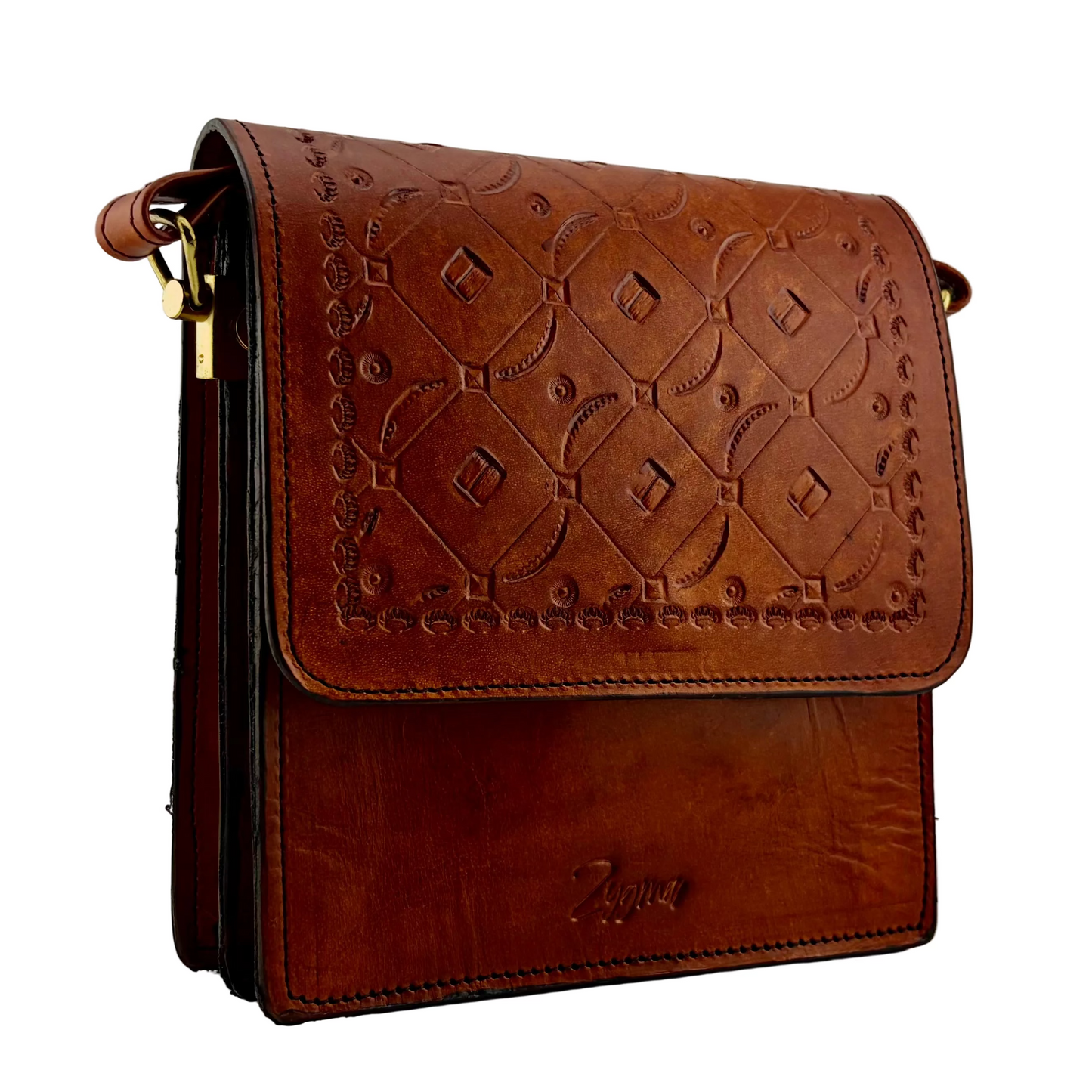 Zygma® Genuine Handmade Leather Sling Crossbody Bag for Women — 4 Designs